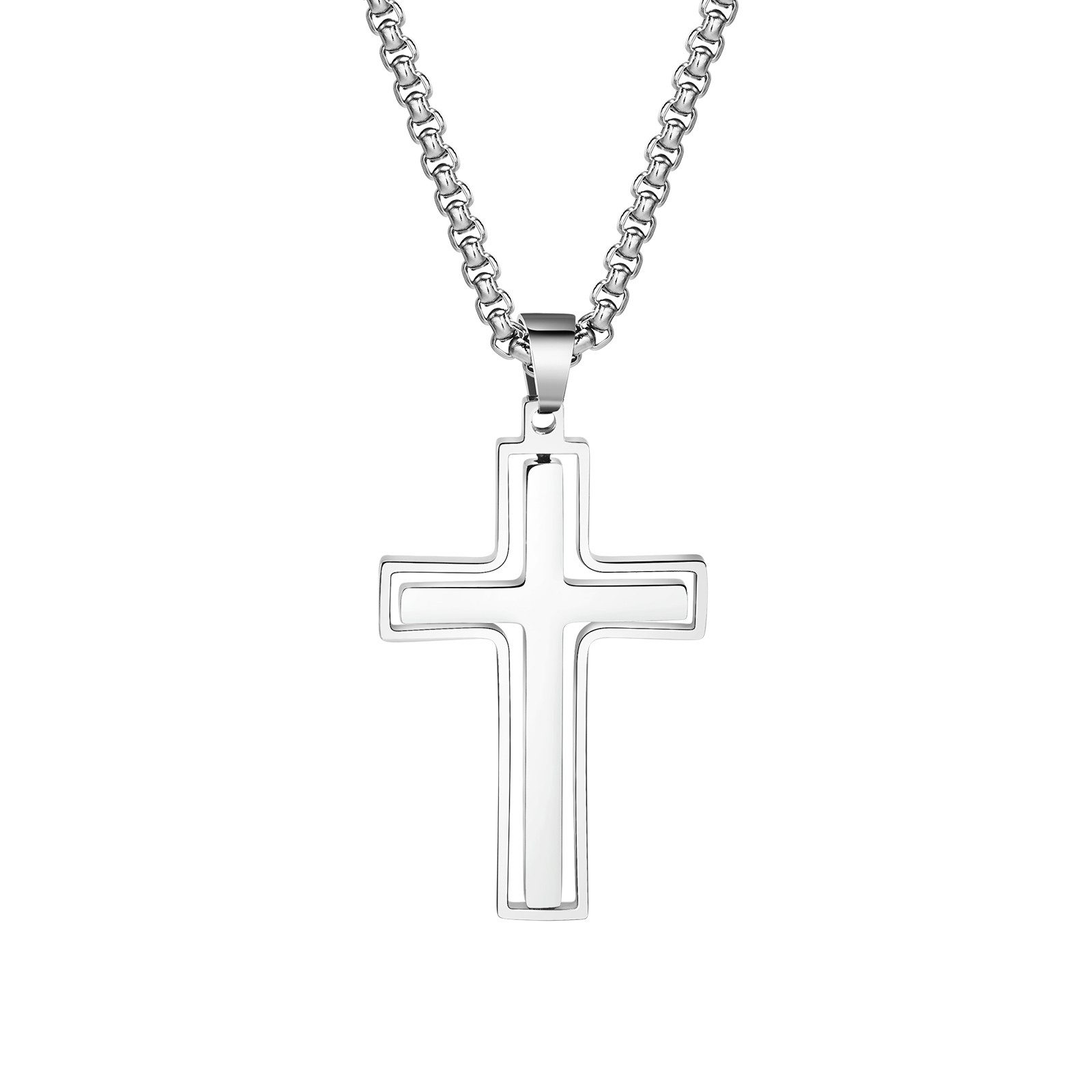 KARMA Kreuzkette Herrenkette Halskette mit Anhänger günstig online kaufen