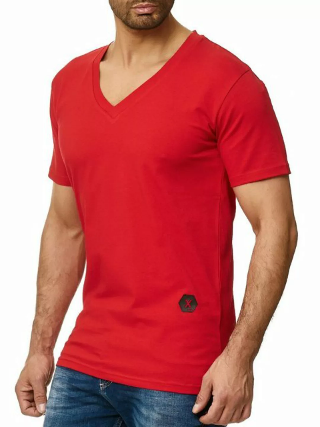 OneRedox T-Shirt 1308C (Shirt Polo Kurzarmshirt Tee, 1-tlg) Fitness Freizei günstig online kaufen