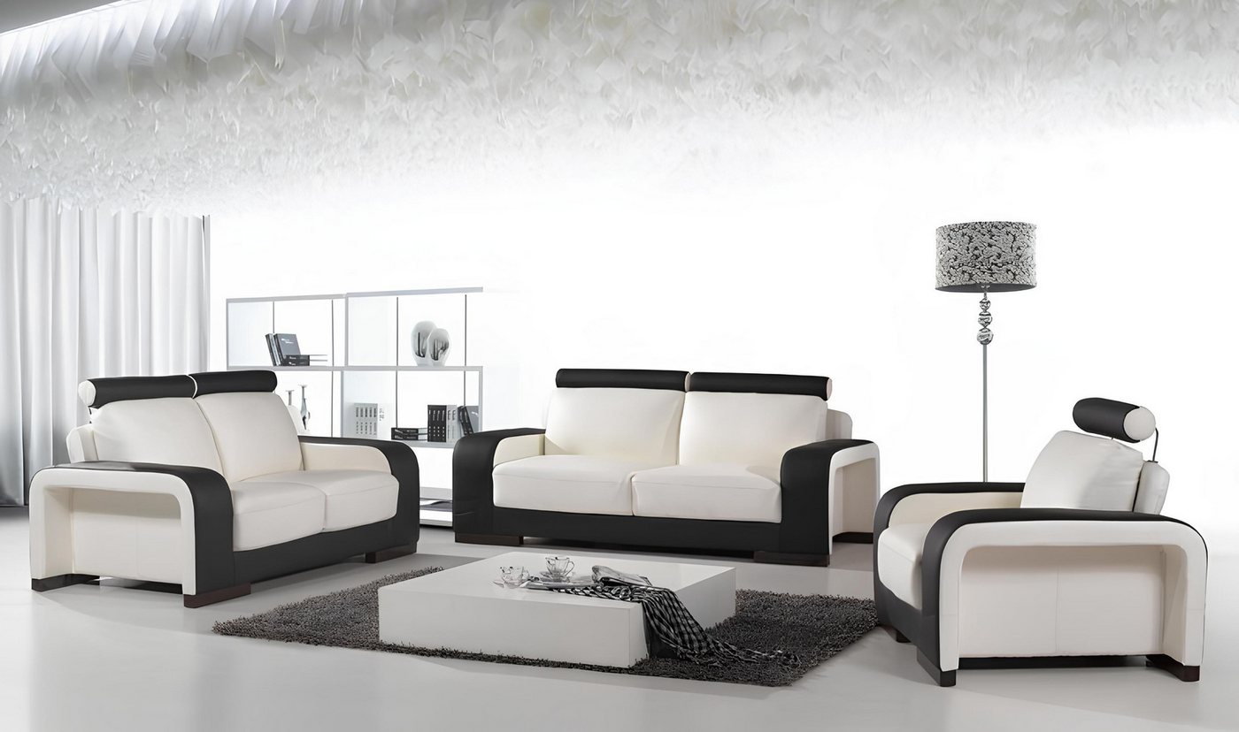 Xlmoebel Sofa Set von Ledersofas mit 3-Sitzer und 2-Sitzer Design Polstermö günstig online kaufen