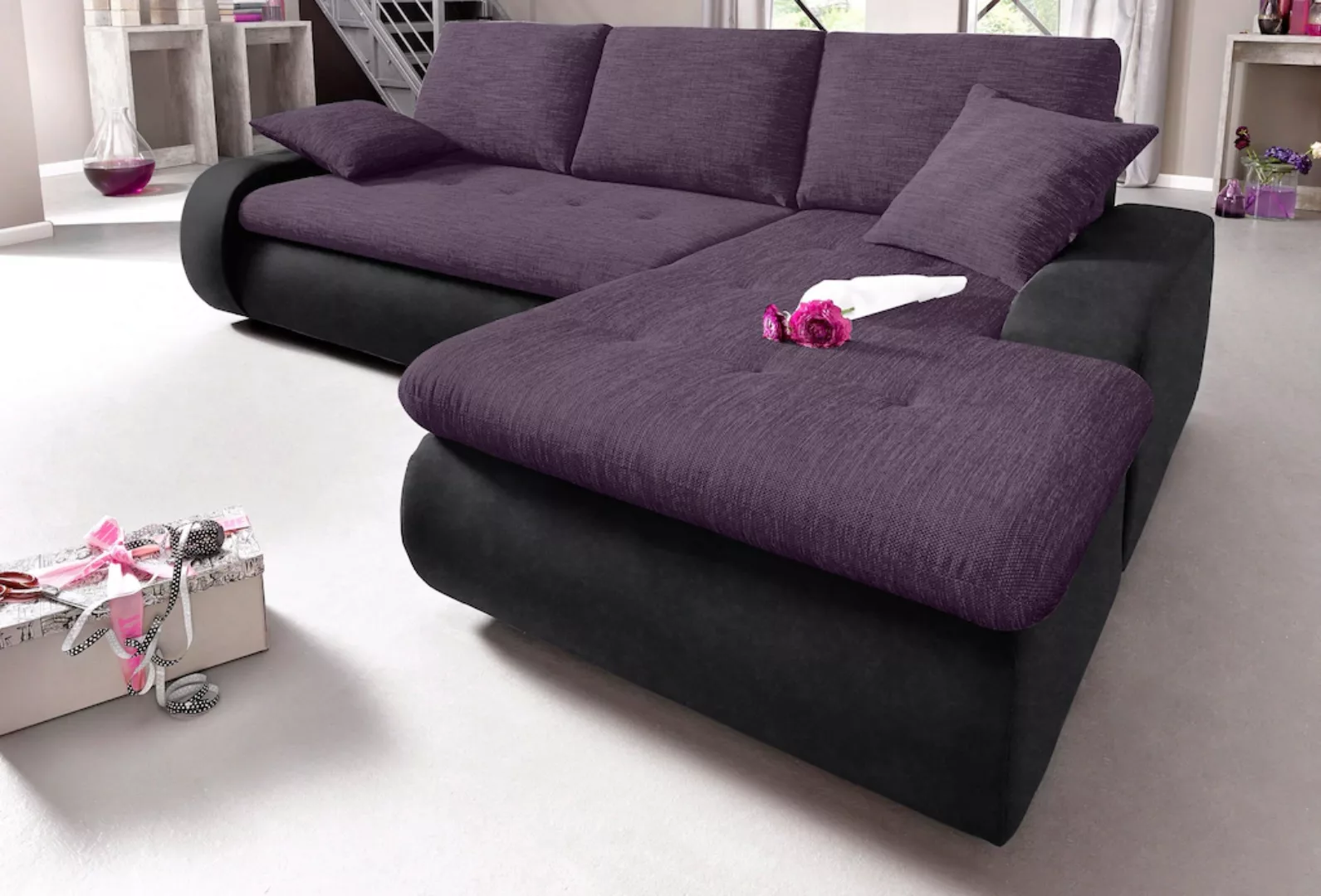 TRENDMANUFAKTUR Ecksofa "Indie, L-Form", wahlweise XL oder XXL günstig online kaufen