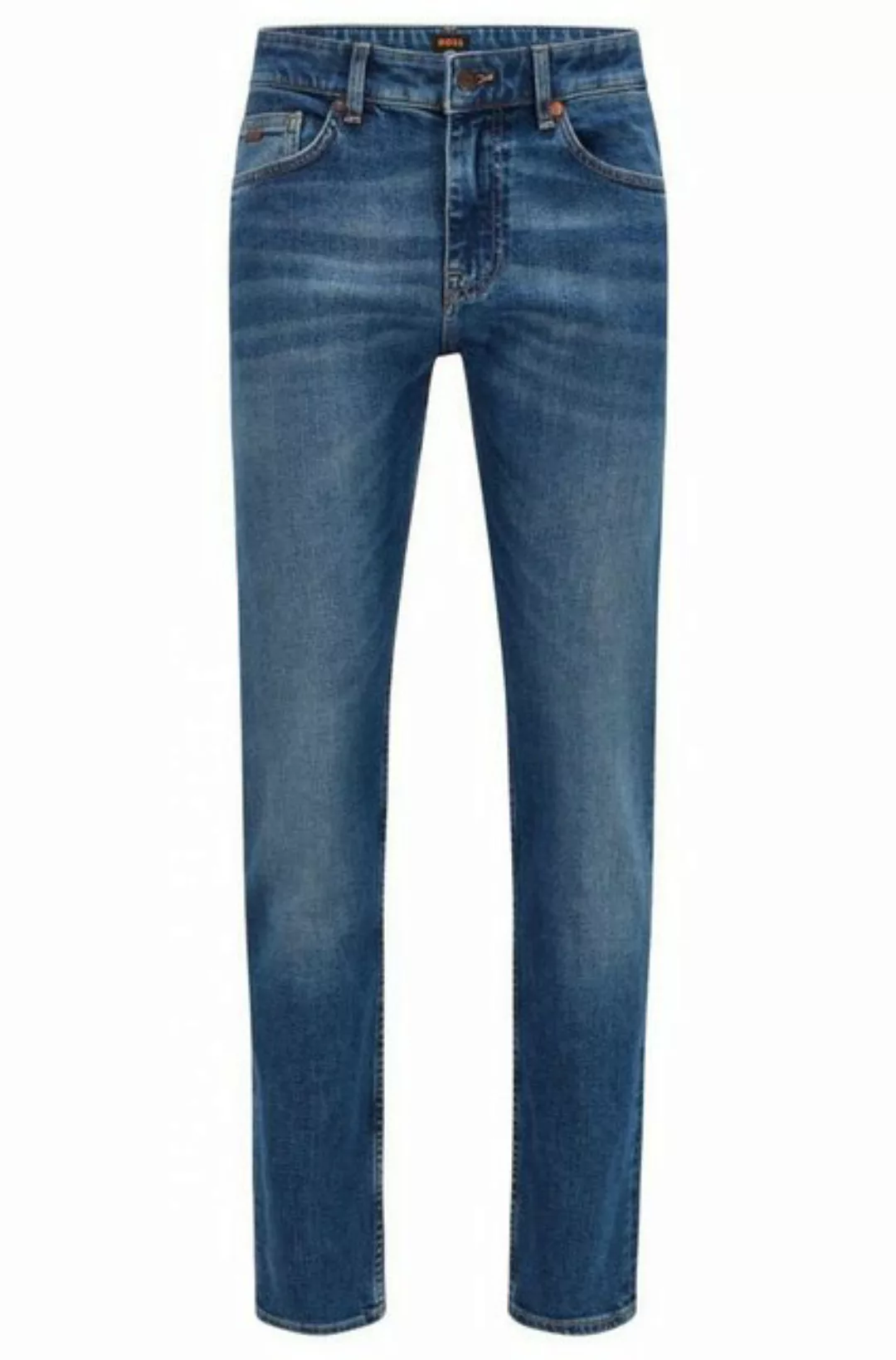 BOSS ORANGE Slim-fit-Jeans Delaware BC-L-C mit Leder-Markenlabel am hintere günstig online kaufen