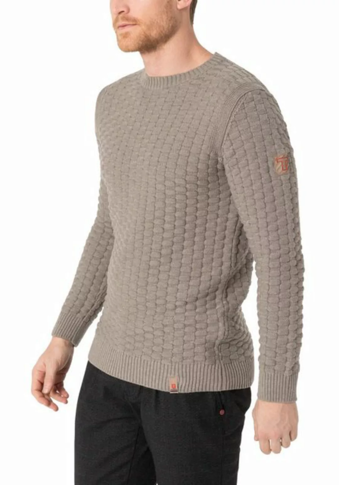 TIMEZONE Strickpullover Strickpullover Rundhals 3D Muster Regular Fit 8026 günstig online kaufen