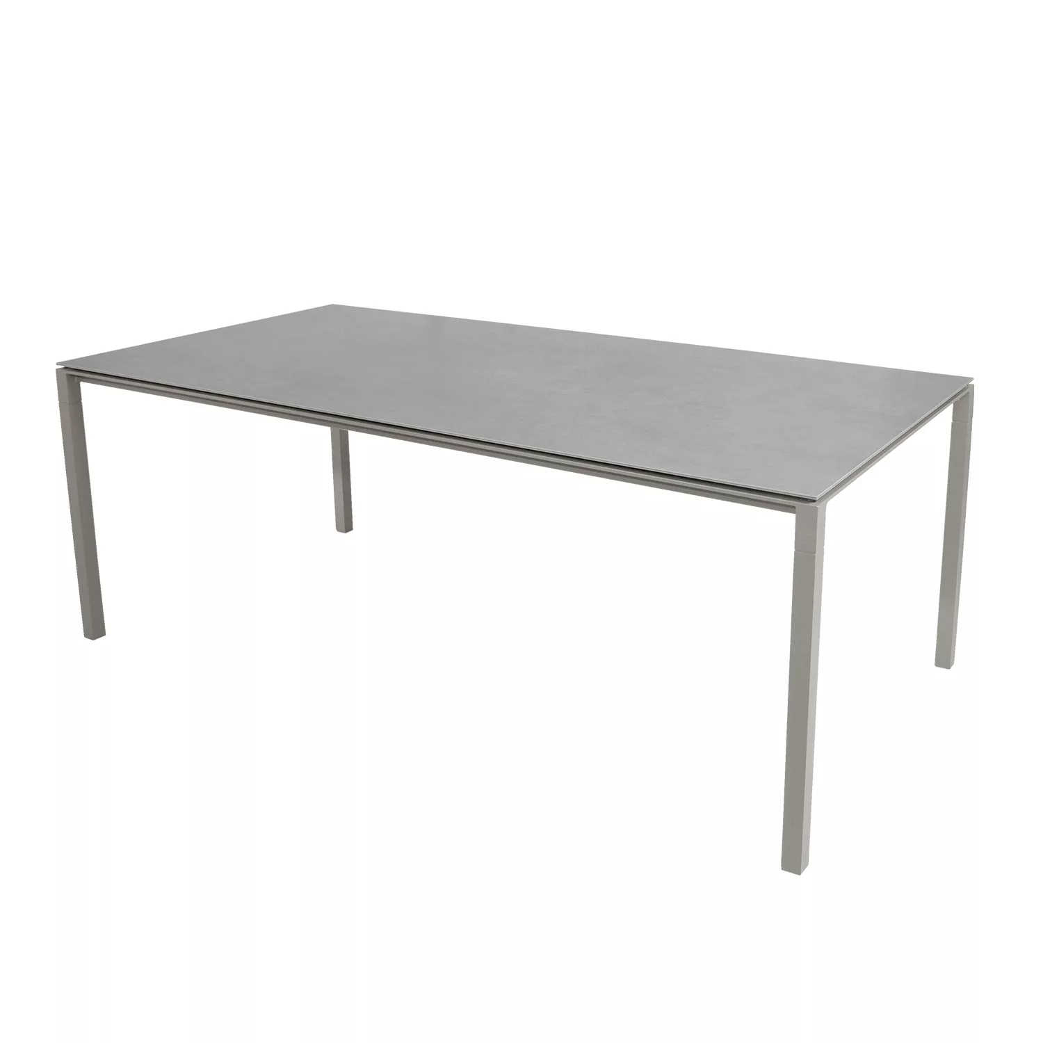 Cane-Line - Pure Gartentisch 200x100cm - betongrau, taupe/Tischplatte Keram günstig online kaufen