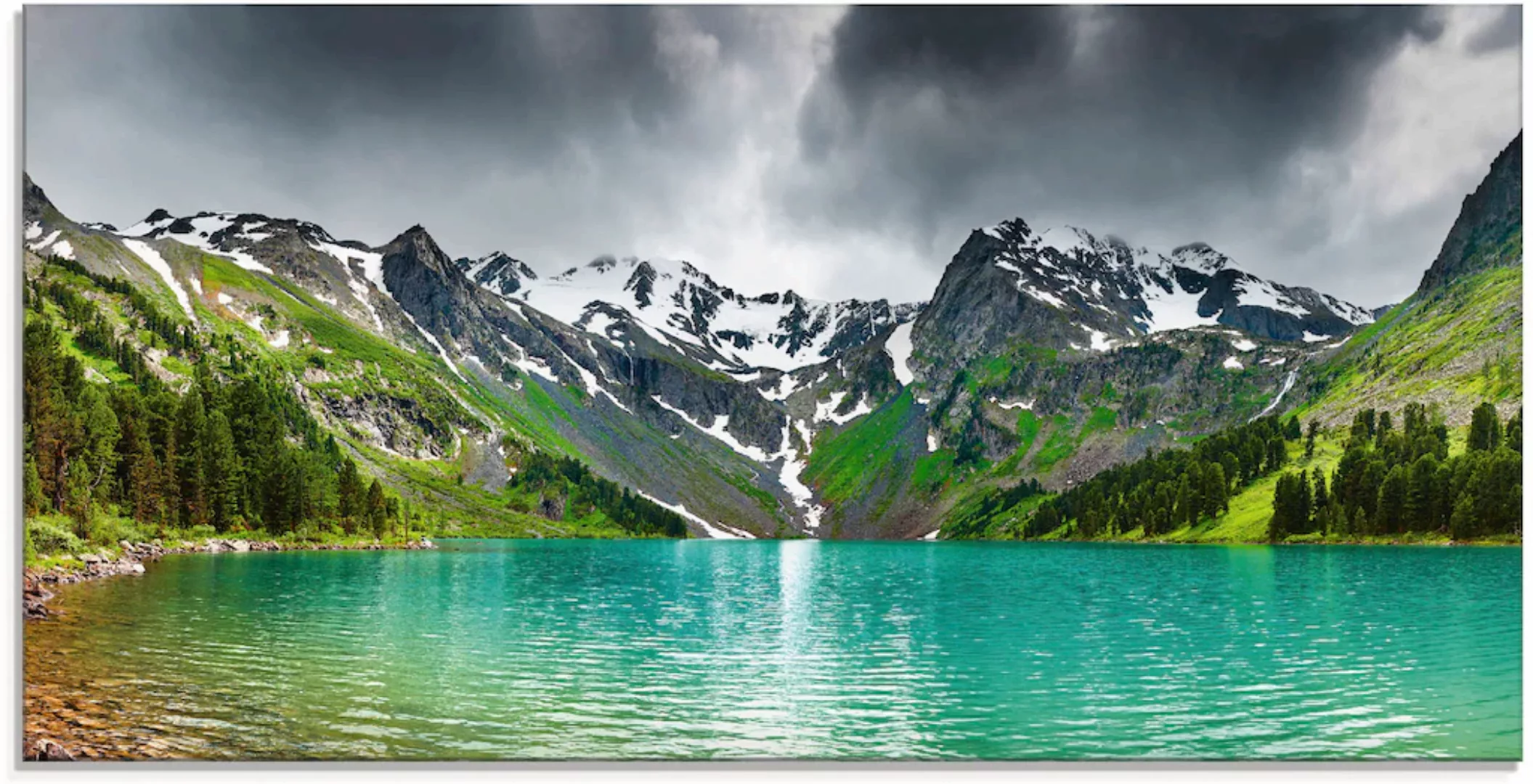 Artland Glasbild "Bergsee", Berge, (1 St.), in verschiedenen Größen günstig online kaufen