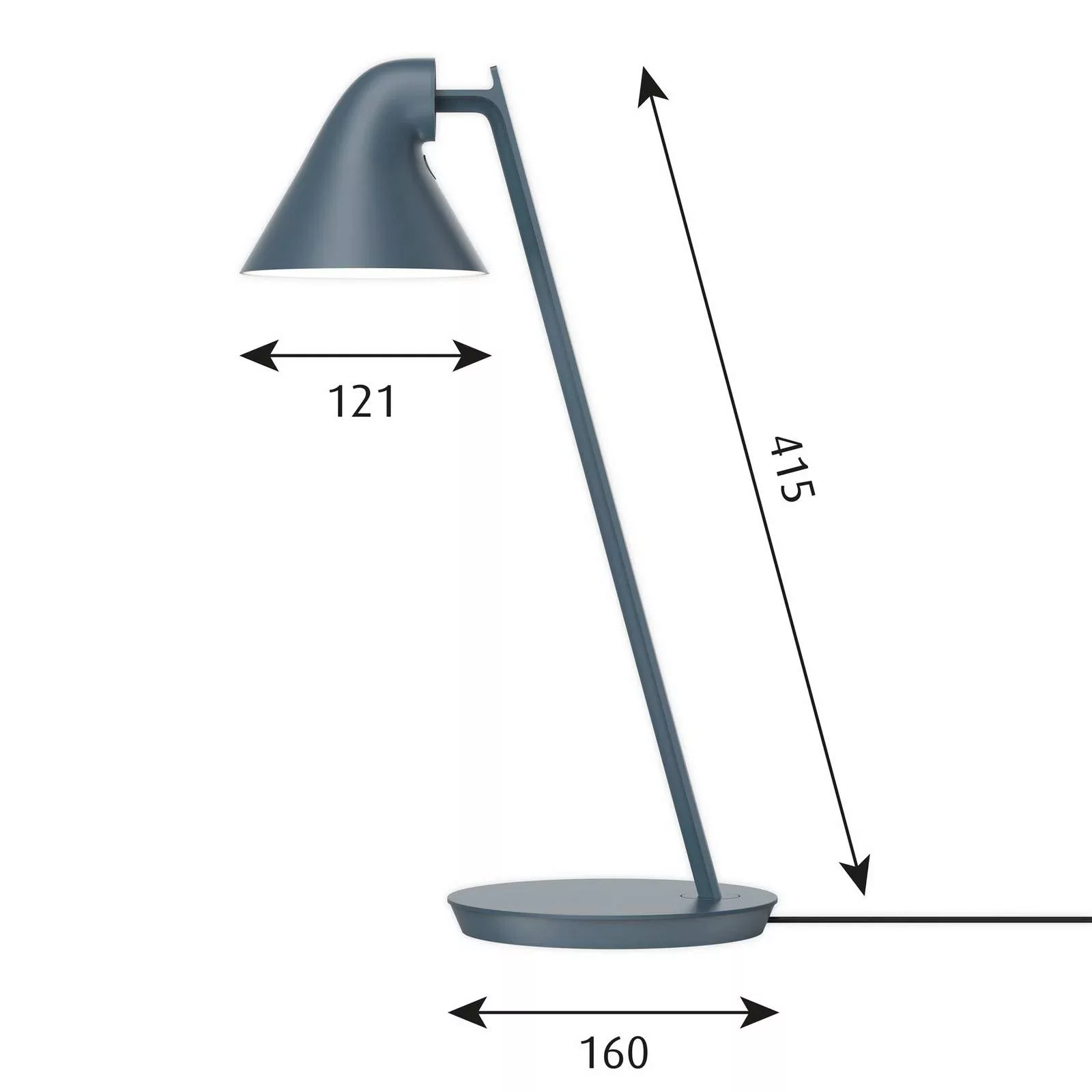 Louis Poulsen NJP Mini LED-Tischleuchte petrolblau günstig online kaufen