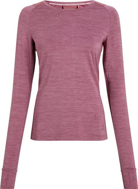 Energetics Langarmshirt Da.-Langarmshirt Evii L/S W MELANGE/RED WINE/VIO günstig online kaufen