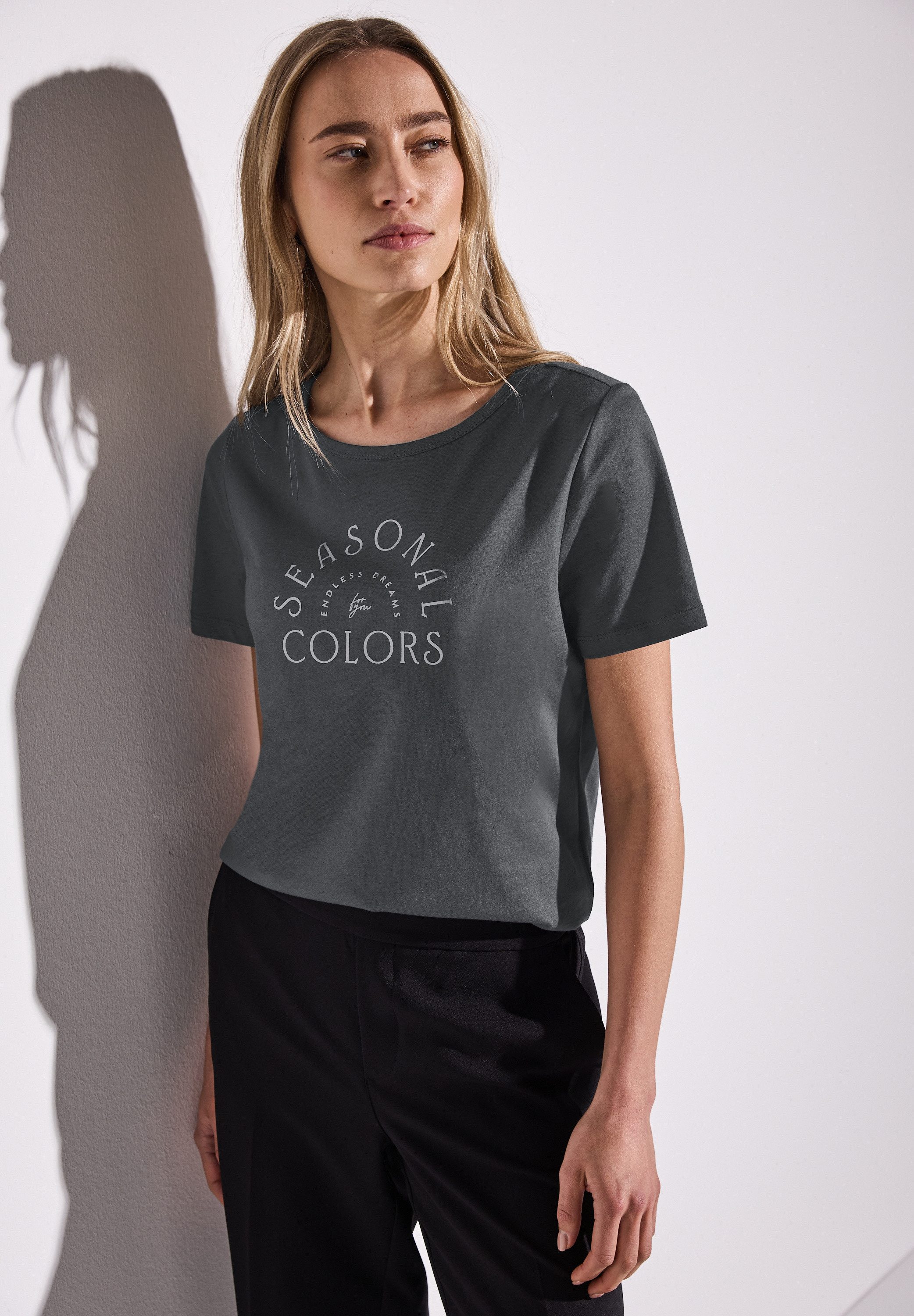 STREET ONE T-Shirt, mit Rundhalsausschnitt günstig online kaufen