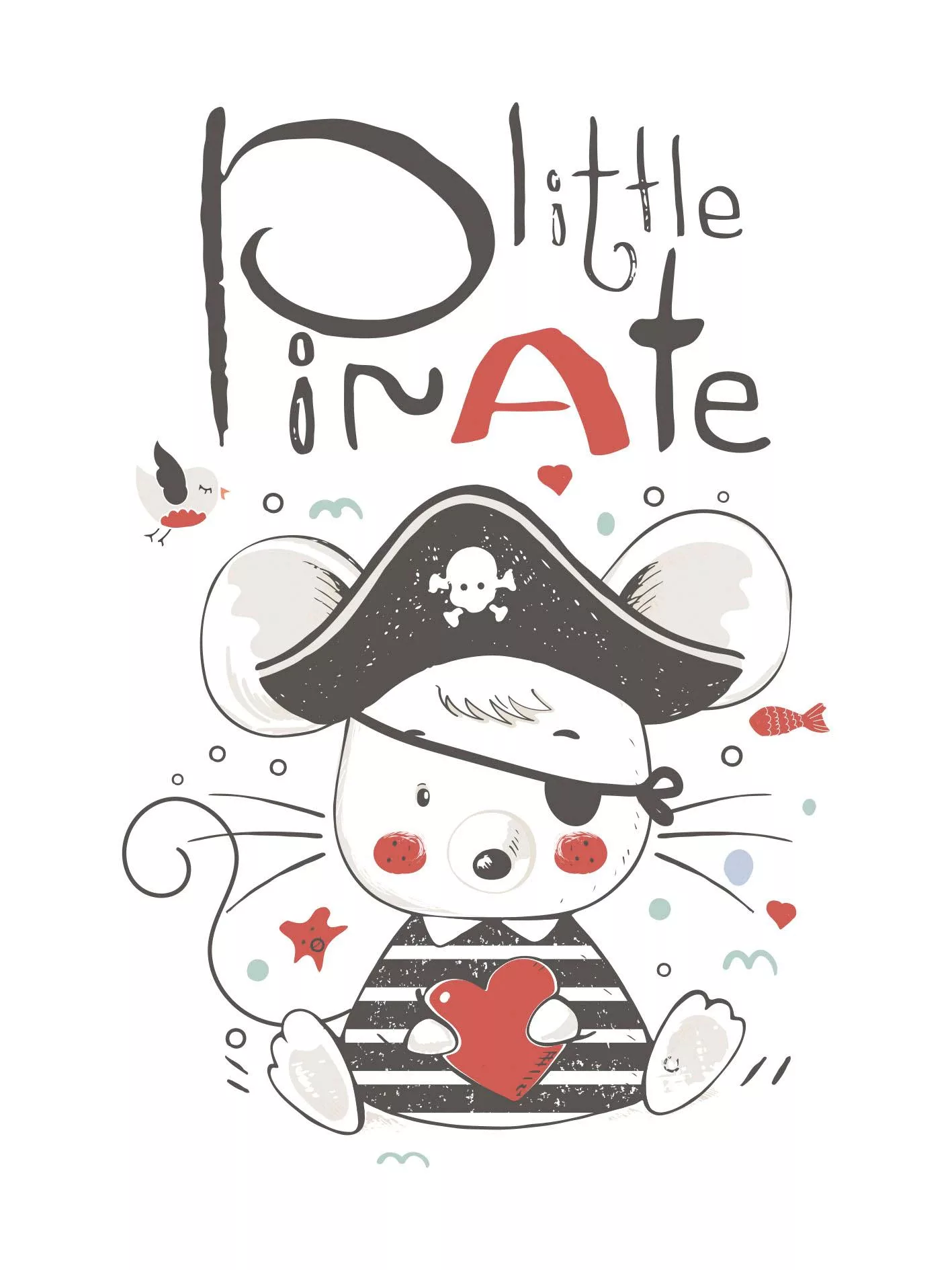 queence Leinwandbild "Little Pirate" günstig online kaufen
