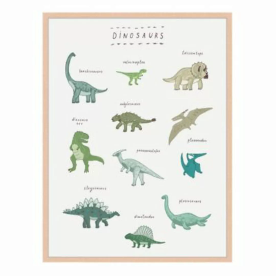 Milan Moon Wandbild Dinosaurier beige Gr. 60 x 80 günstig online kaufen
