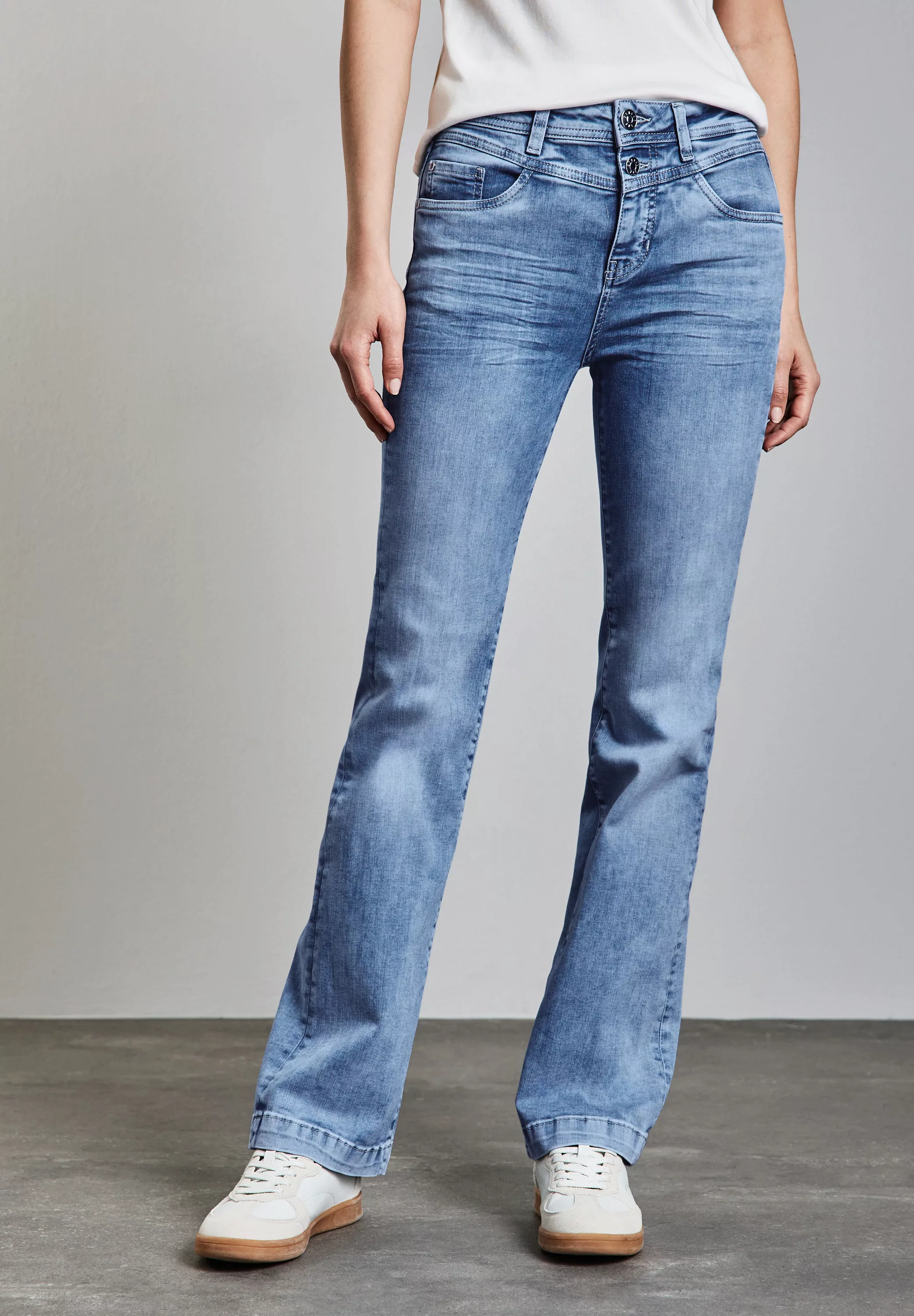 STREET ONE Bootcut-Jeans, High Waist günstig online kaufen