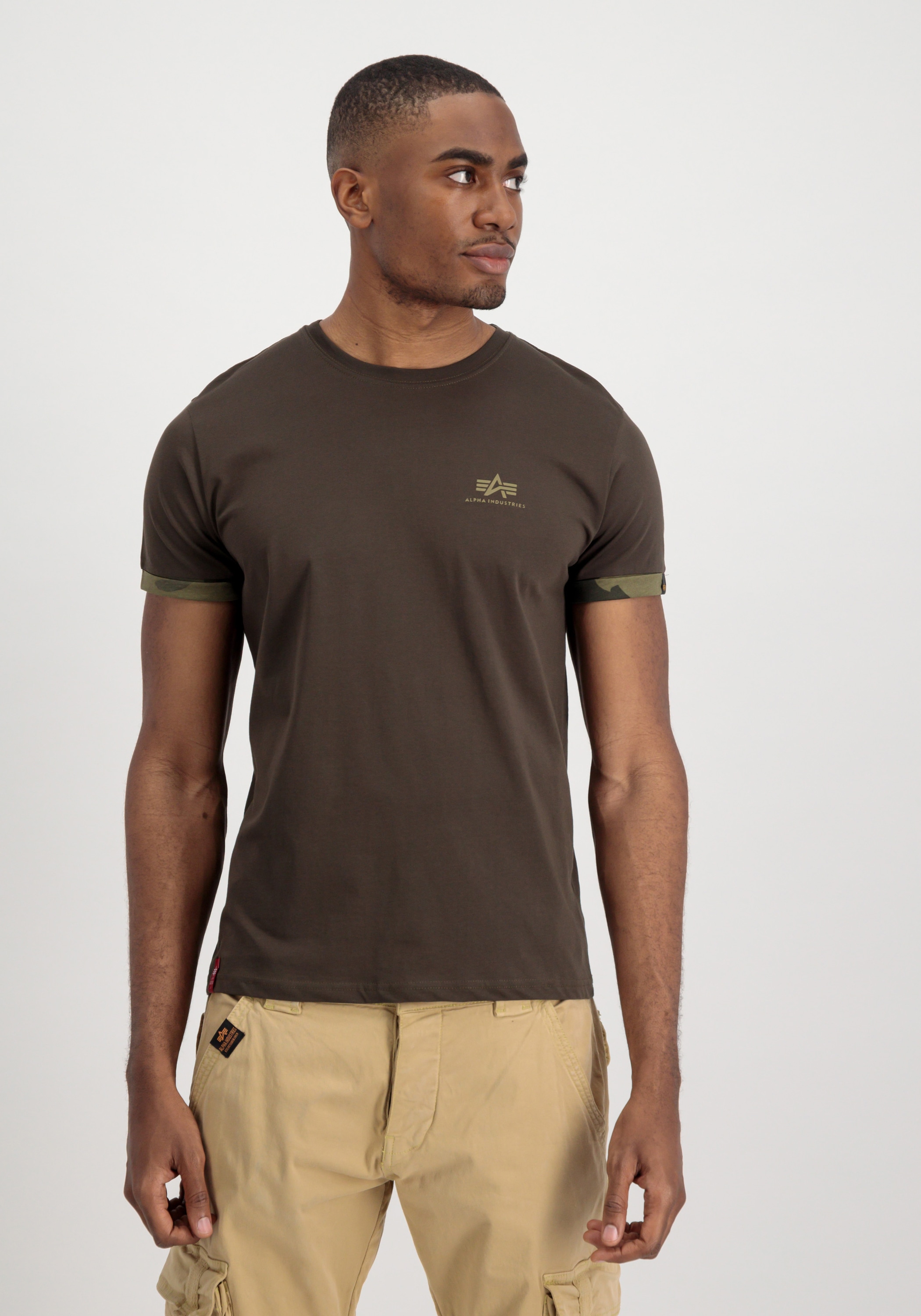 Alpha Industries T-Shirt "Alpha Industries Men - T-Shirts Roll-Up Sleeve T- günstig online kaufen