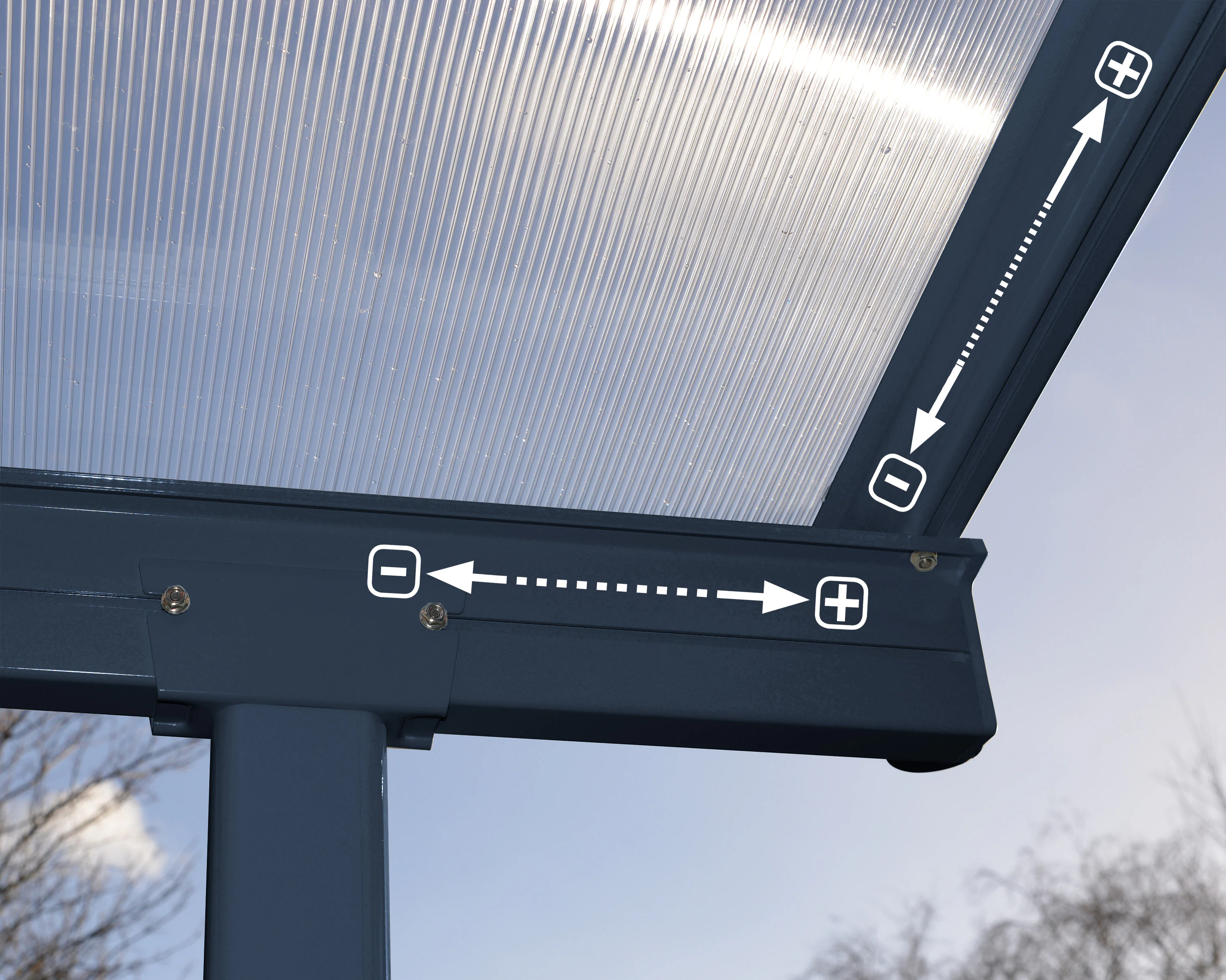 Palram - Canopia Terrassendach "Sierra Alu Terrassenüberdachung", einfache günstig online kaufen