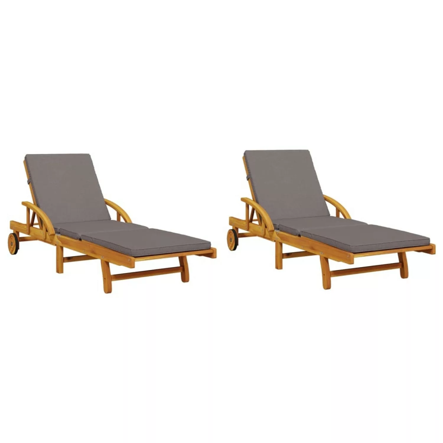vidaXL Gartenliege Sonnenliegen 2 Stk. mit günstig online kaufen