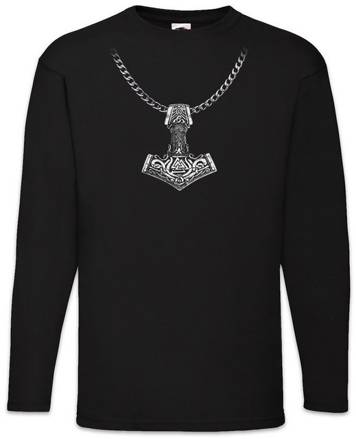 Urban Backwoods Langarmshirt Thor's Hammer Necklace Langarm T-Shirt Odin Mj günstig online kaufen