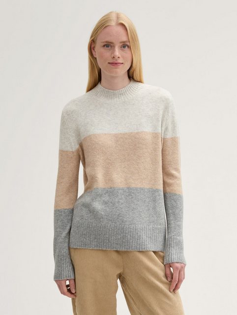 TOM TAILOR Denim Strickpullover Strickpullover mit Colour Blocking günstig online kaufen