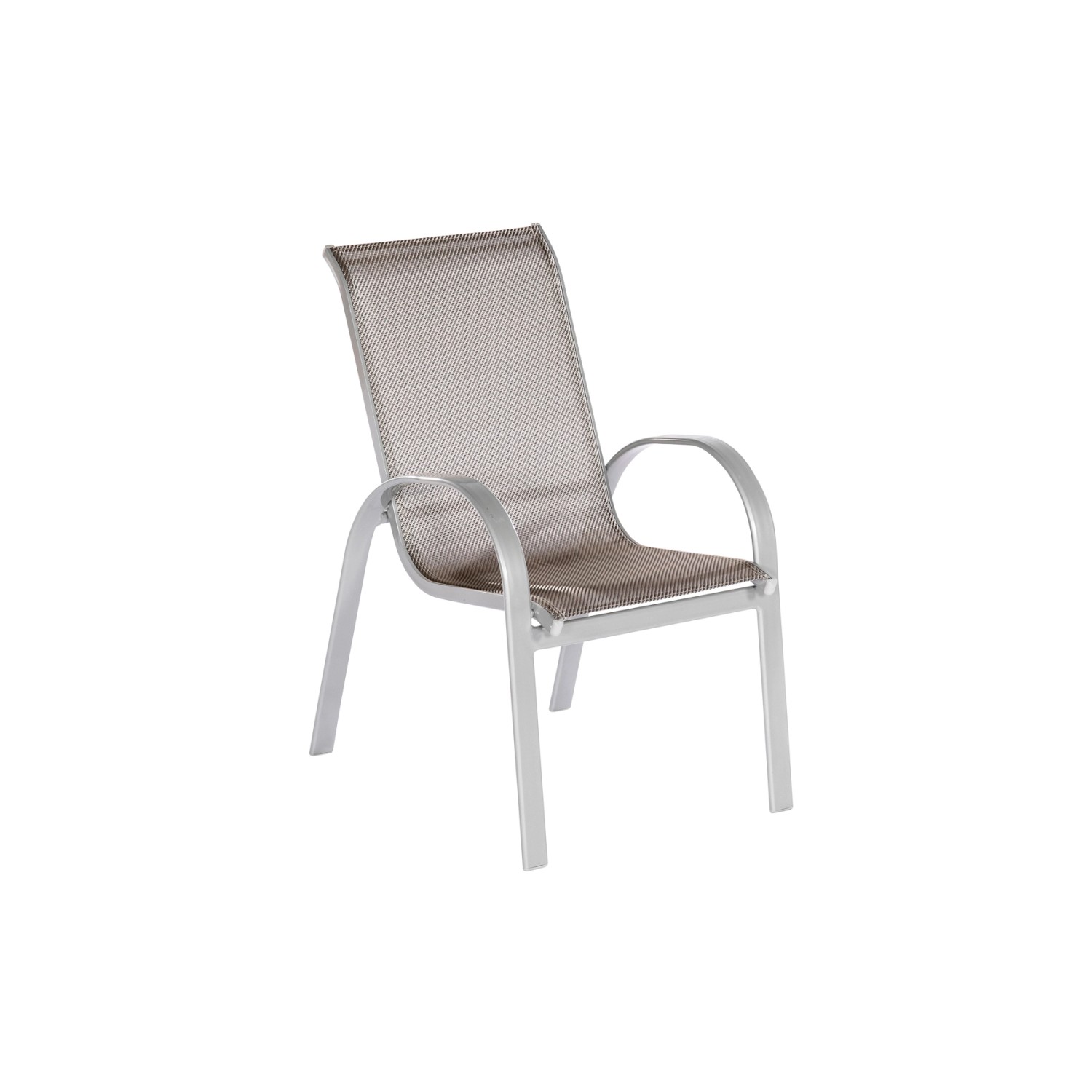 Merxx Amalfi Set 5 -tlg. 4 Stapelsessel Gartentisch 150 x 90 cm Diamantbrau günstig online kaufen