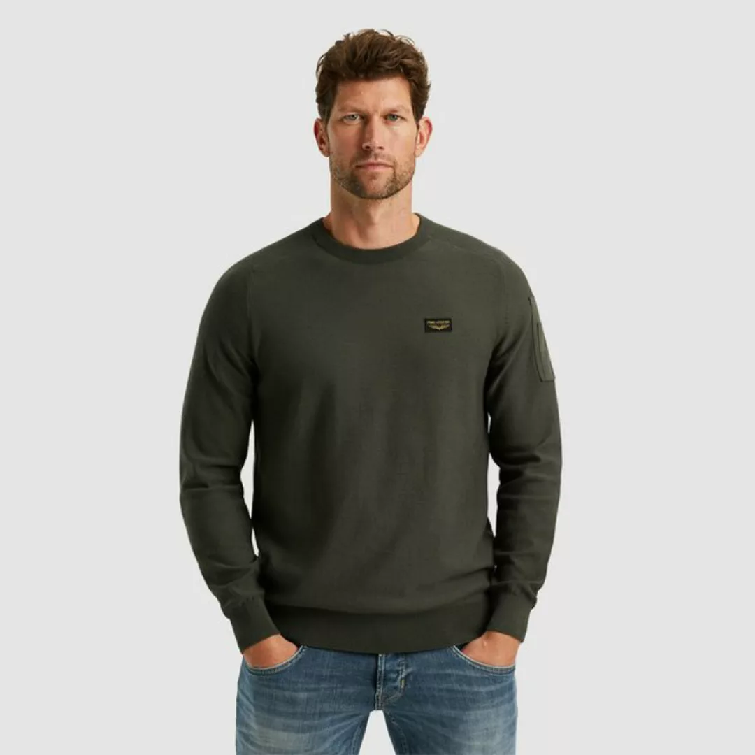 PME LEGEND Strickpullover R-NECK AMERICAN CLASSIC KNIT aus Baumwolle günstig online kaufen