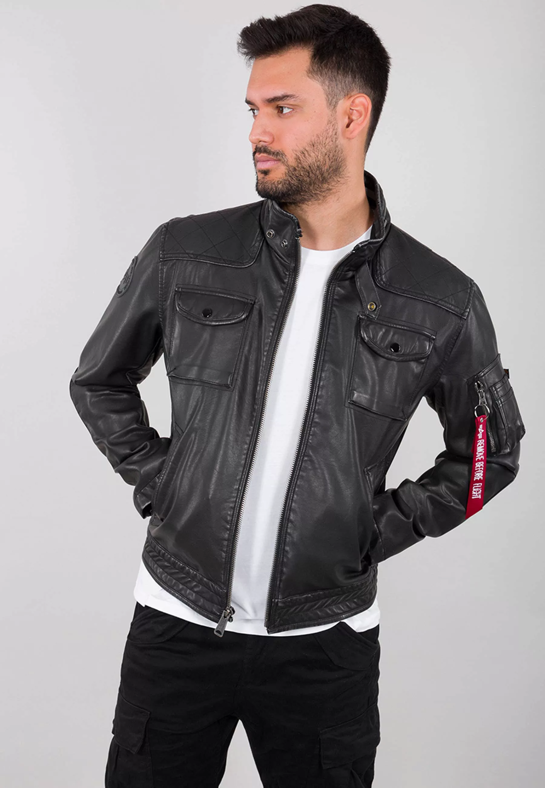 Alpha Industries Lederjacke "Alpha Industries Men - Leather & Vegan Jackets günstig online kaufen