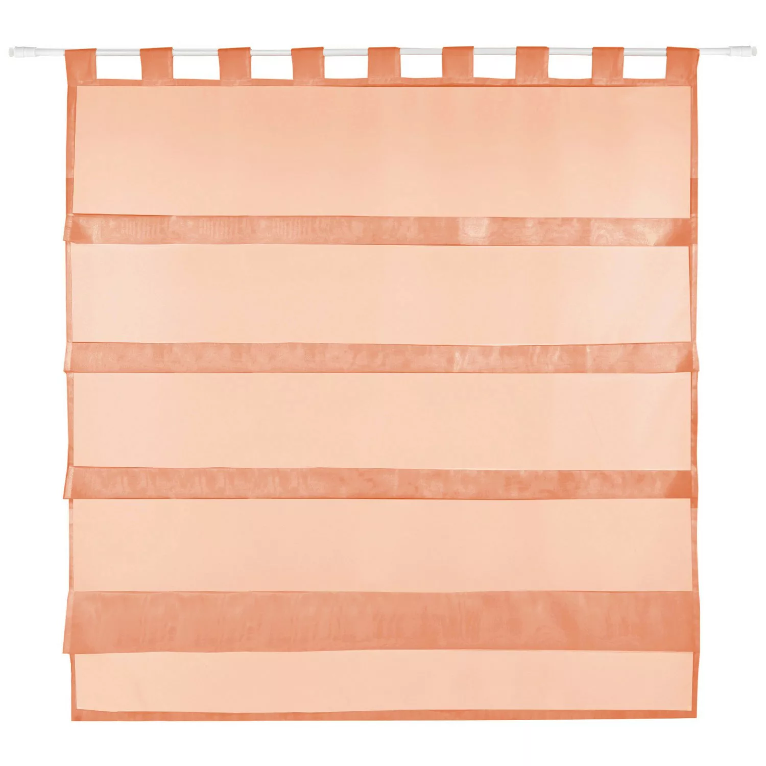 Bestlivings Sky Gardine Raffoptik Schlaufe 100 cm x 110 cm Apricot günstig online kaufen