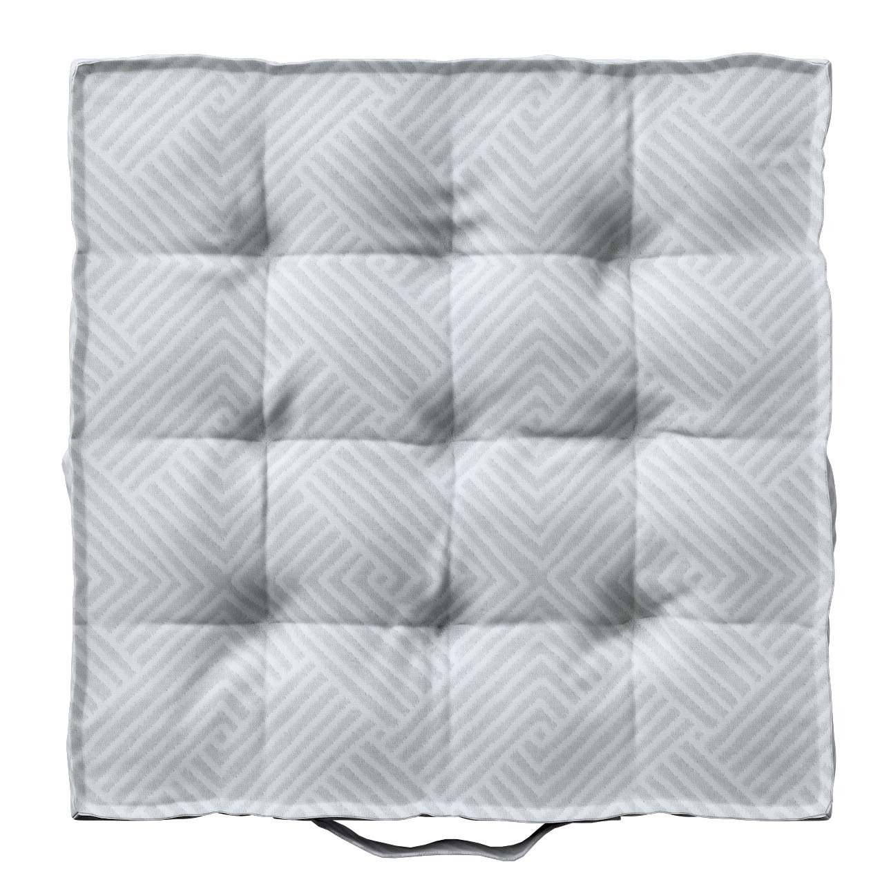 Sitzkissen Jacob mit Handgriff, grau-weiß, 50 x 50 x 10 cm, Sunny (143-43) günstig online kaufen