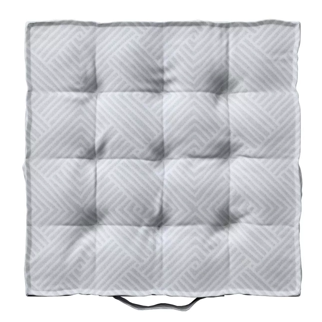 Sitzkissen Jacob mit Handgriff, grau-weiß, 40 x 40 x 6 cm, Sunny (143-43) günstig online kaufen