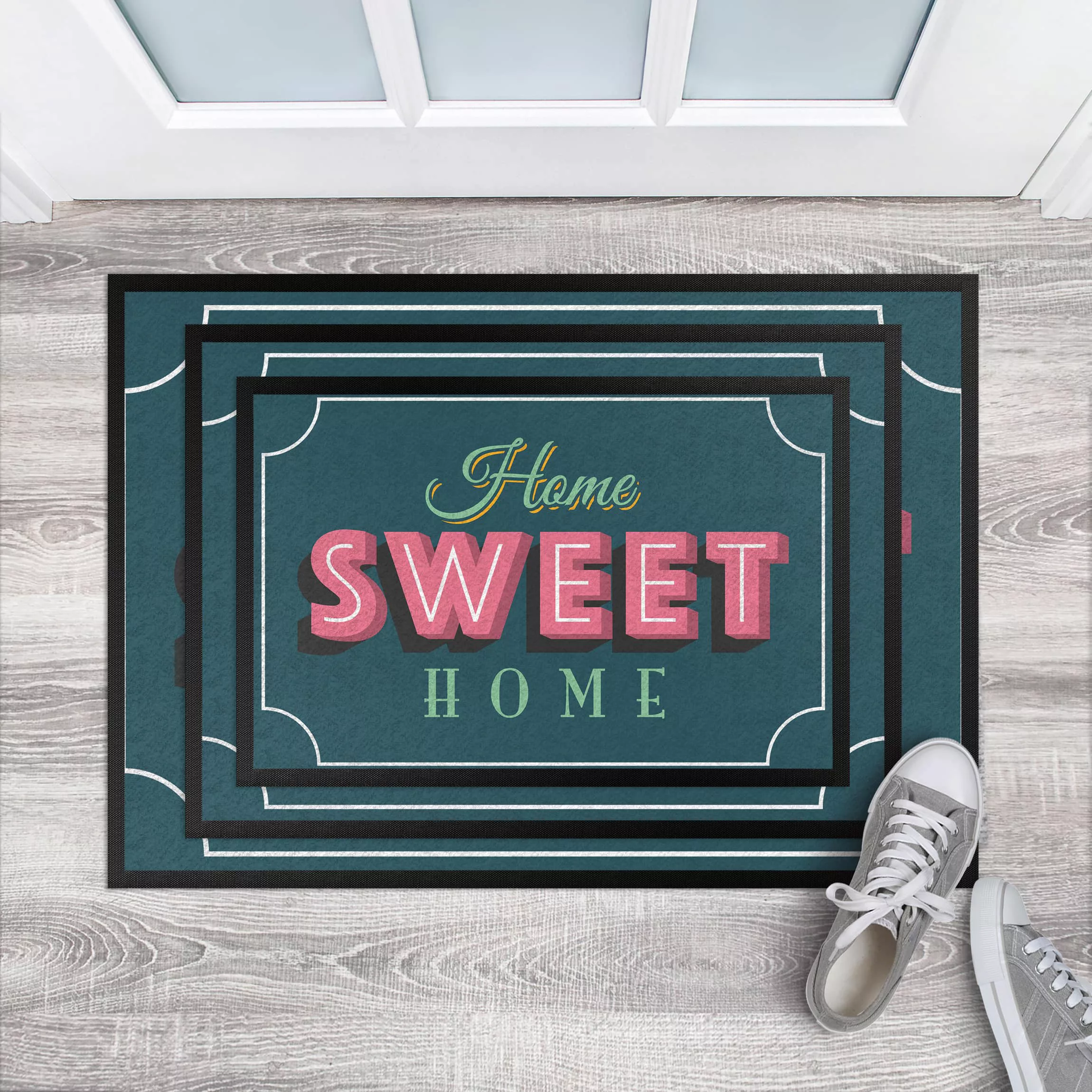 Fußmatte Spruch Home sweet Home Retro II günstig online kaufen