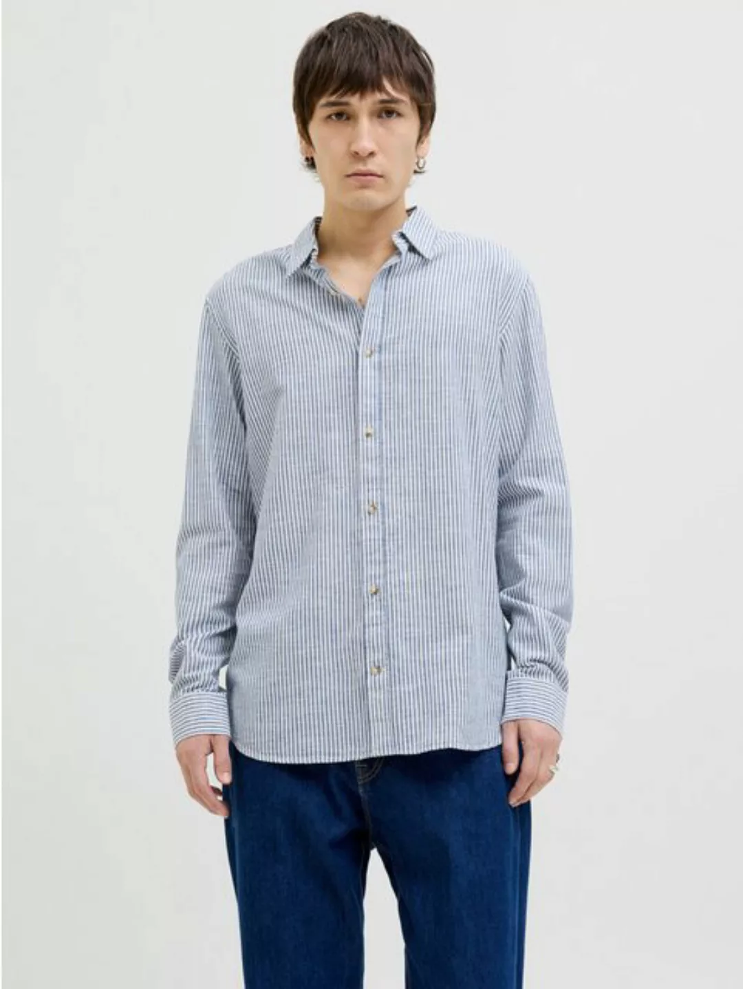 Jack & Jones Langarmhemd JJESUMMER SHIRT LS SN mit Hemdkragen günstig online kaufen