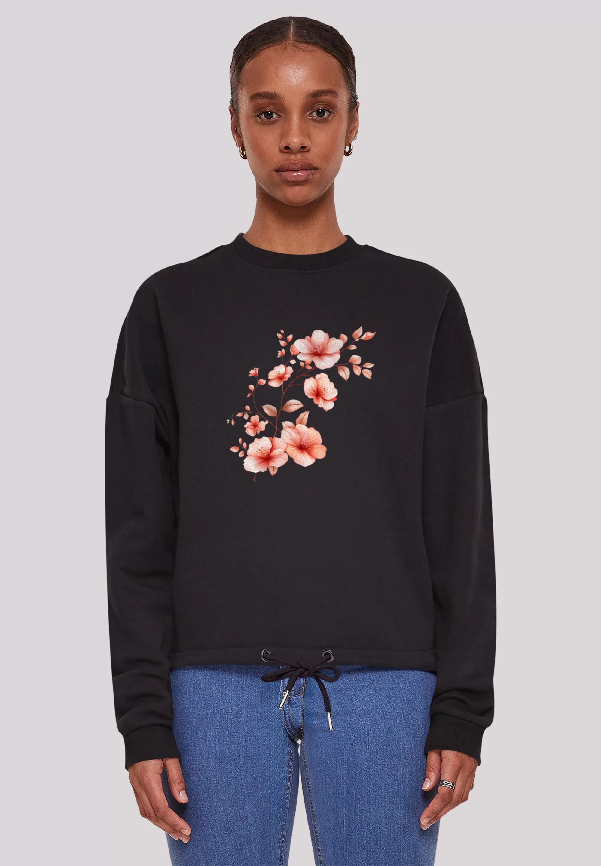 F4NT4STIC Sweatshirt "Rosa Blumenzweig 3D", Premium Qualität günstig online kaufen