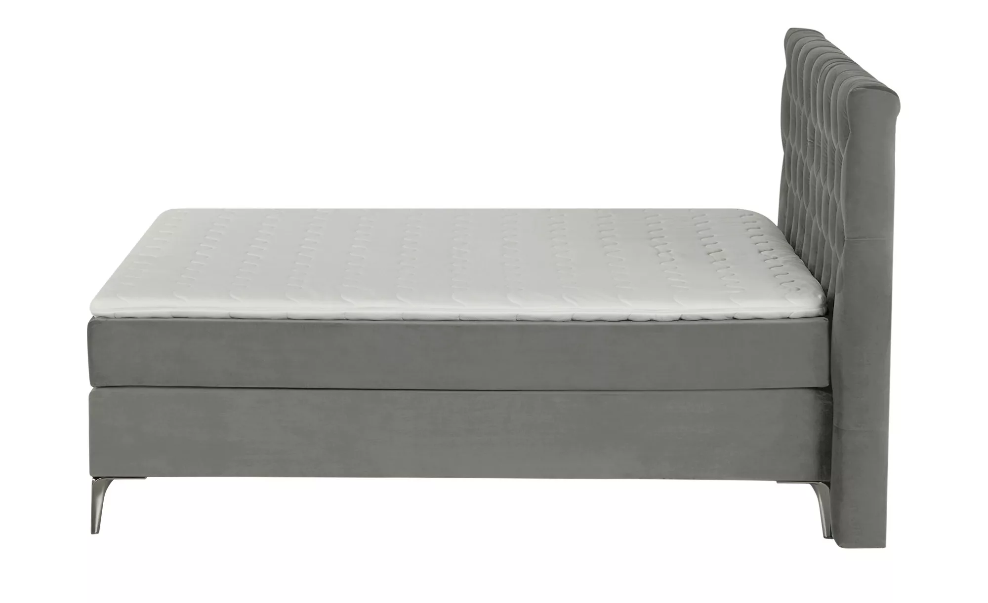 SKAGEN BEDS Boxspringbett  Laesa ¦ grau ¦ Maße (cm): B: 220 H: 122 Betten > günstig online kaufen