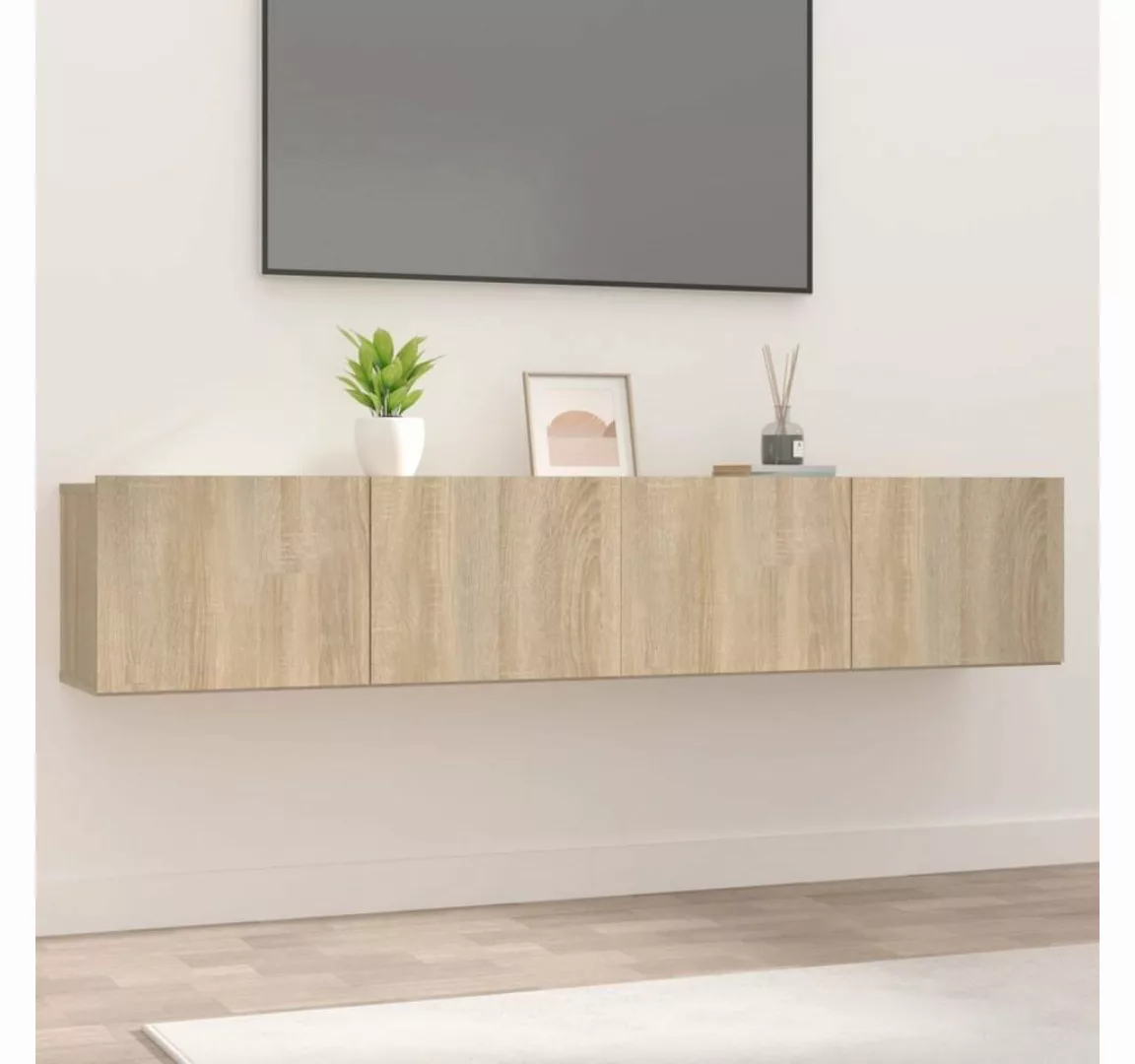 vidaXL Kleiderschrank TV-Schränke 2 Stk Sonoma-Eiche 80x30x30 cm Holzwerkst günstig online kaufen