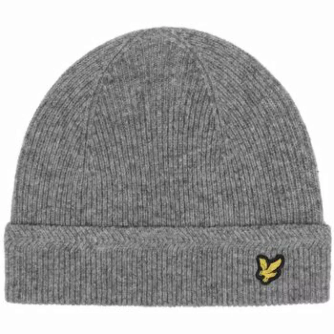 Lyle & Scott  Hut HE305CL RACKED RIB BEANIE-T28 MID GREY MARL günstig online kaufen