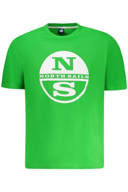 North Sails T-Shirt Grünes Herren Kurzarm T-Shirt mit Print und günstig online kaufen