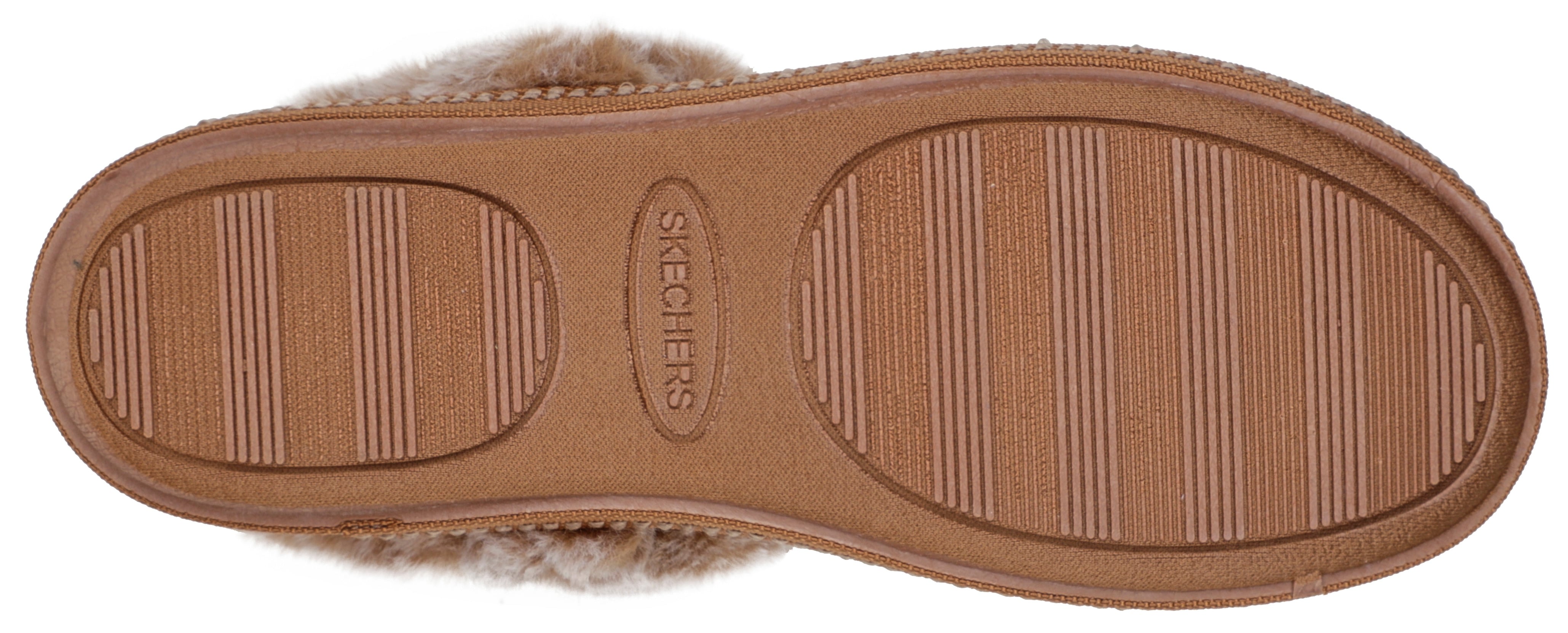 Skechers Pantoffel "COZY CAMPFIRE FRESH TOAST", mit Fellimitat-Kragen günstig online kaufen