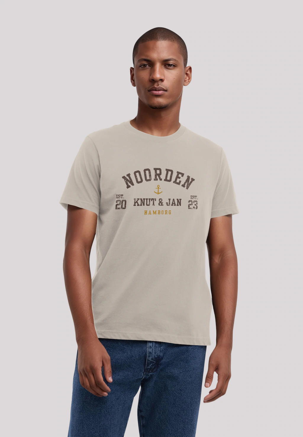 F4NT4STIC T-Shirt "Knut & Jan Hamburg Noorden Collegiate", Premium Qualität günstig online kaufen