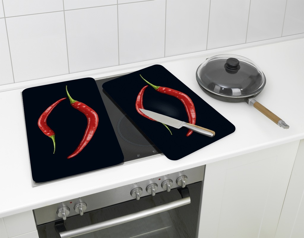 WENKO Herd-Abdeckplatte "Universal Modell Peperoni Duo", (Set, 2 tlg.), Her günstig online kaufen