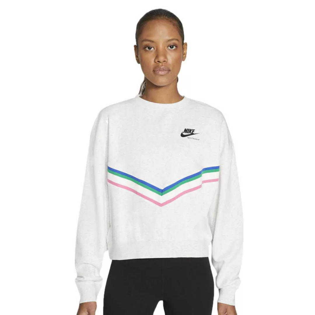 Nike Sportswear Crew Sweatshirt L Birch Heather / Black günstig online kaufen