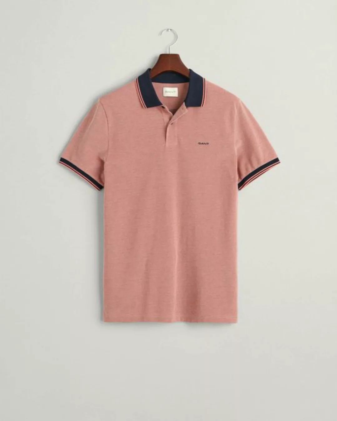 Gant Shield Oxford Piqué Poloshirt Rot - Größe 3XL günstig online kaufen