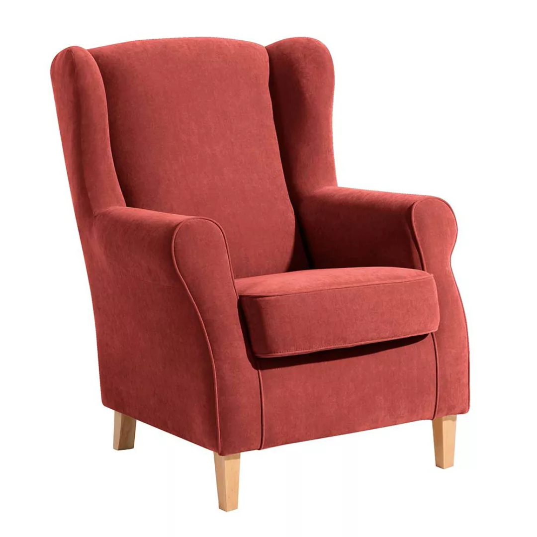 TV Sessel optional mit Hocker in Terracotta Landhausstil günstig online kaufen