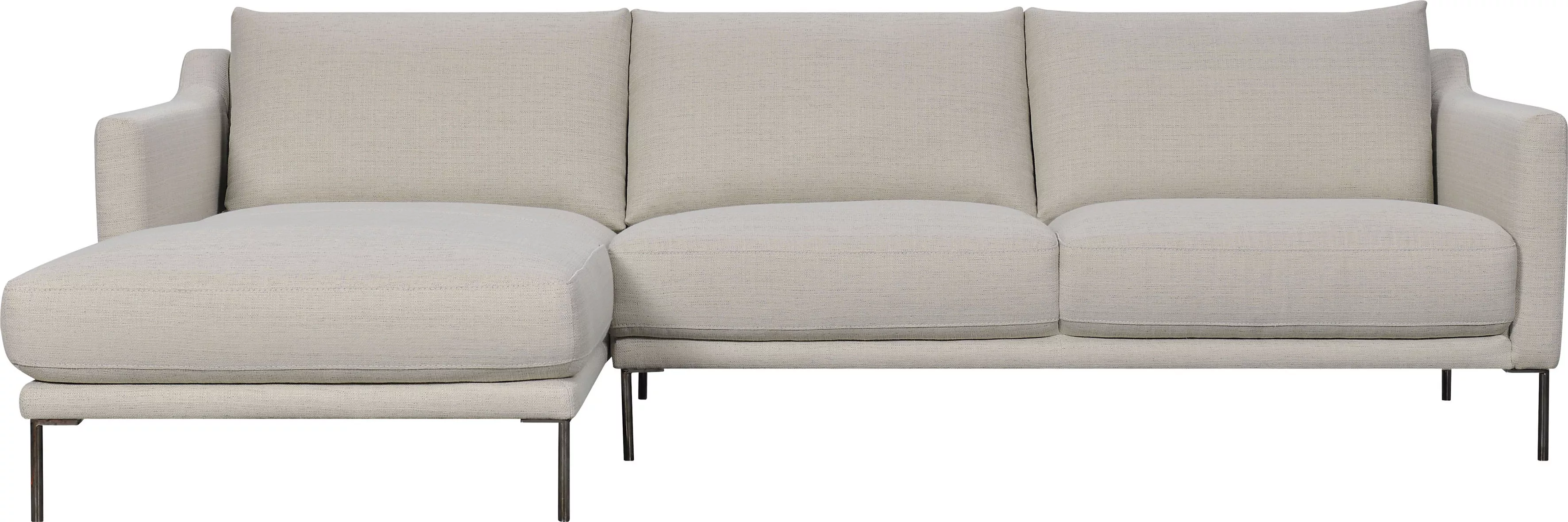 Leonique Ecksofa "Denver", (2 St.), Ecksofa, L-Form links, Stoff beige, abw günstig online kaufen