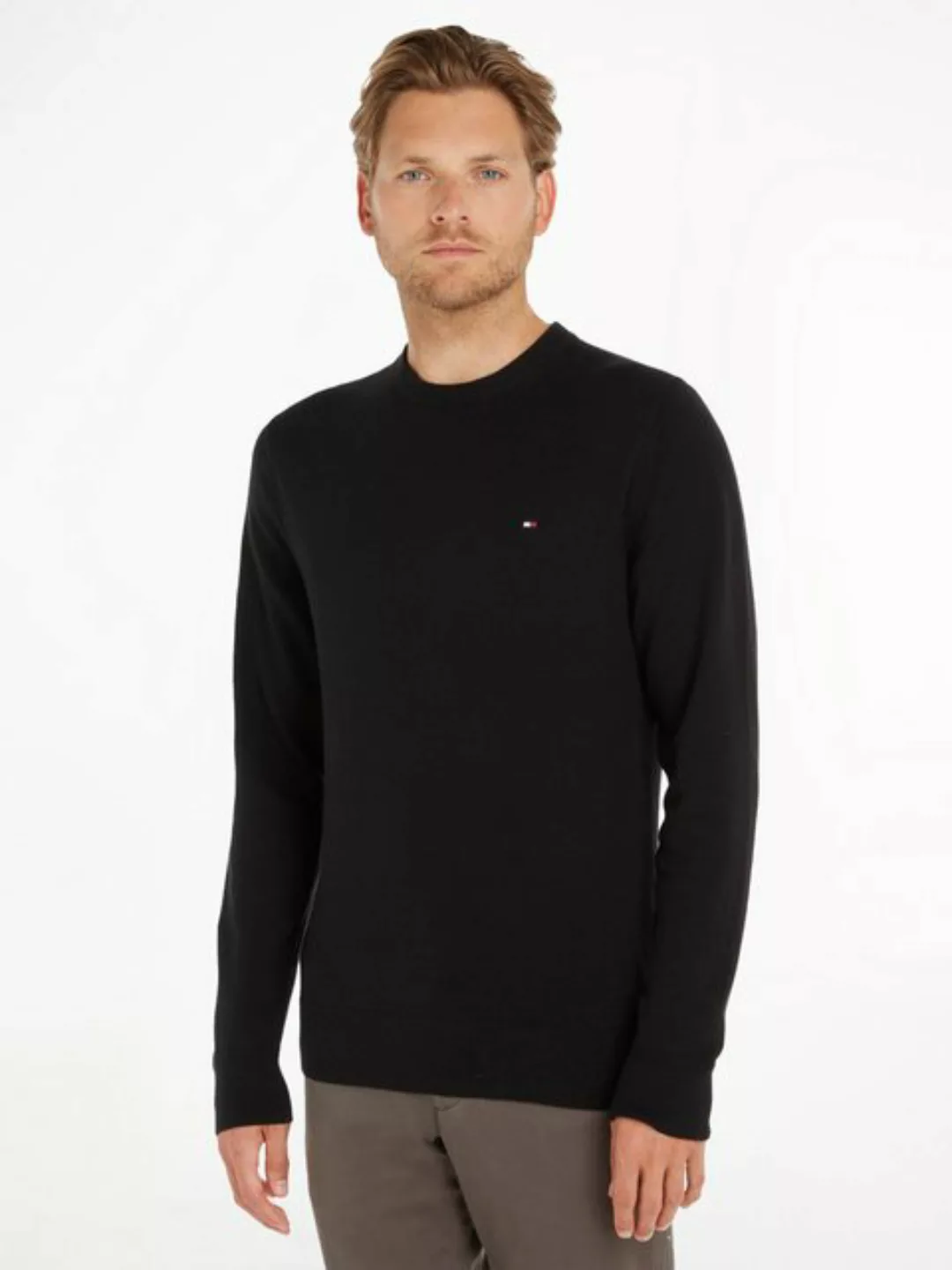 Tommy Hilfiger Rundhalspullover "PIMA ORG CTN CASHMERE CREW NECK" günstig online kaufen