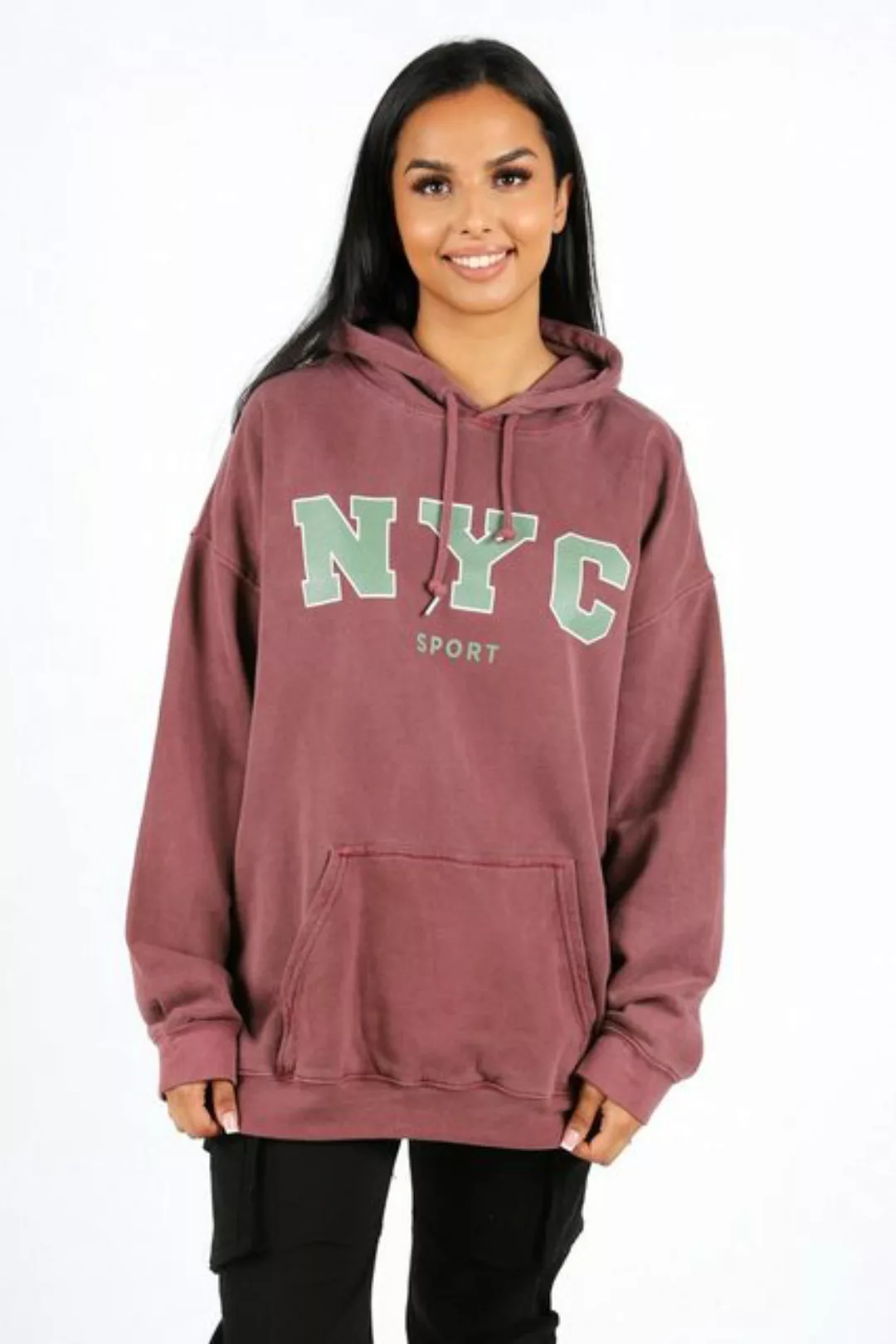 Worldclassca Hoodie Worldclassca Oversized NYC Sport Hoodie Print Kapuzenpu günstig online kaufen