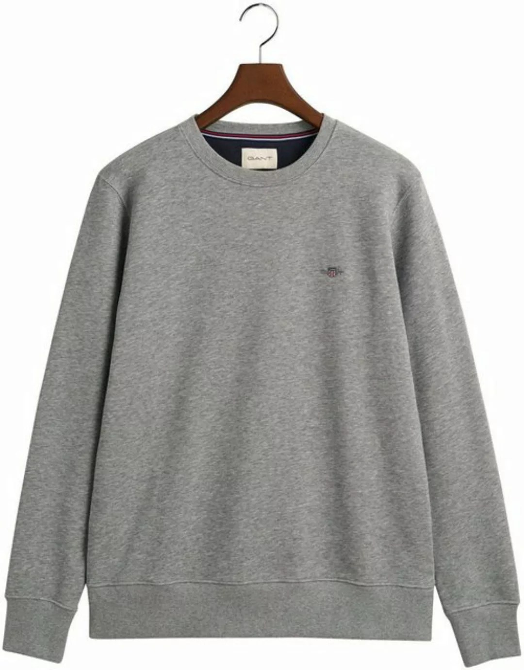 Gant Sweatshirt REG SHIELD C-NECK SWEAT mit Logostickerei auf der Brust günstig online kaufen