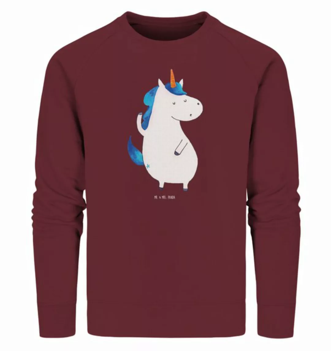 Mr. & Mrs. Panda Longpullover Größe XXL Einhorn Mann - Burgundy - Geschenk, günstig online kaufen