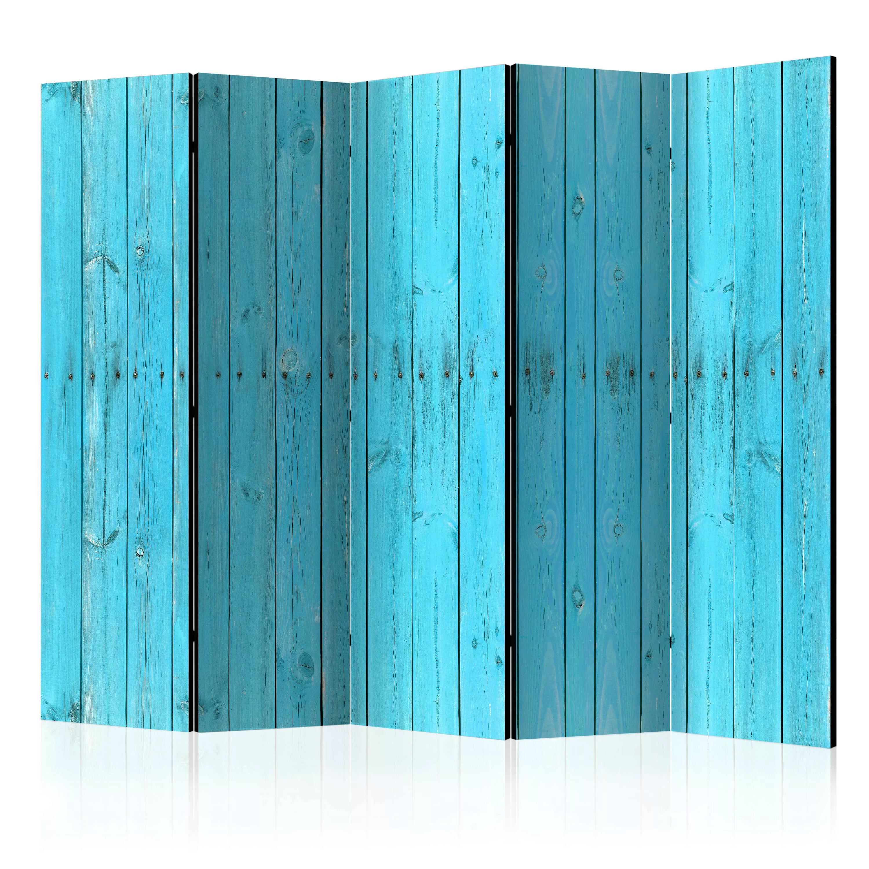 5-teiliges Paravent - The Blue Boards Ii [room Dividers] günstig online kaufen