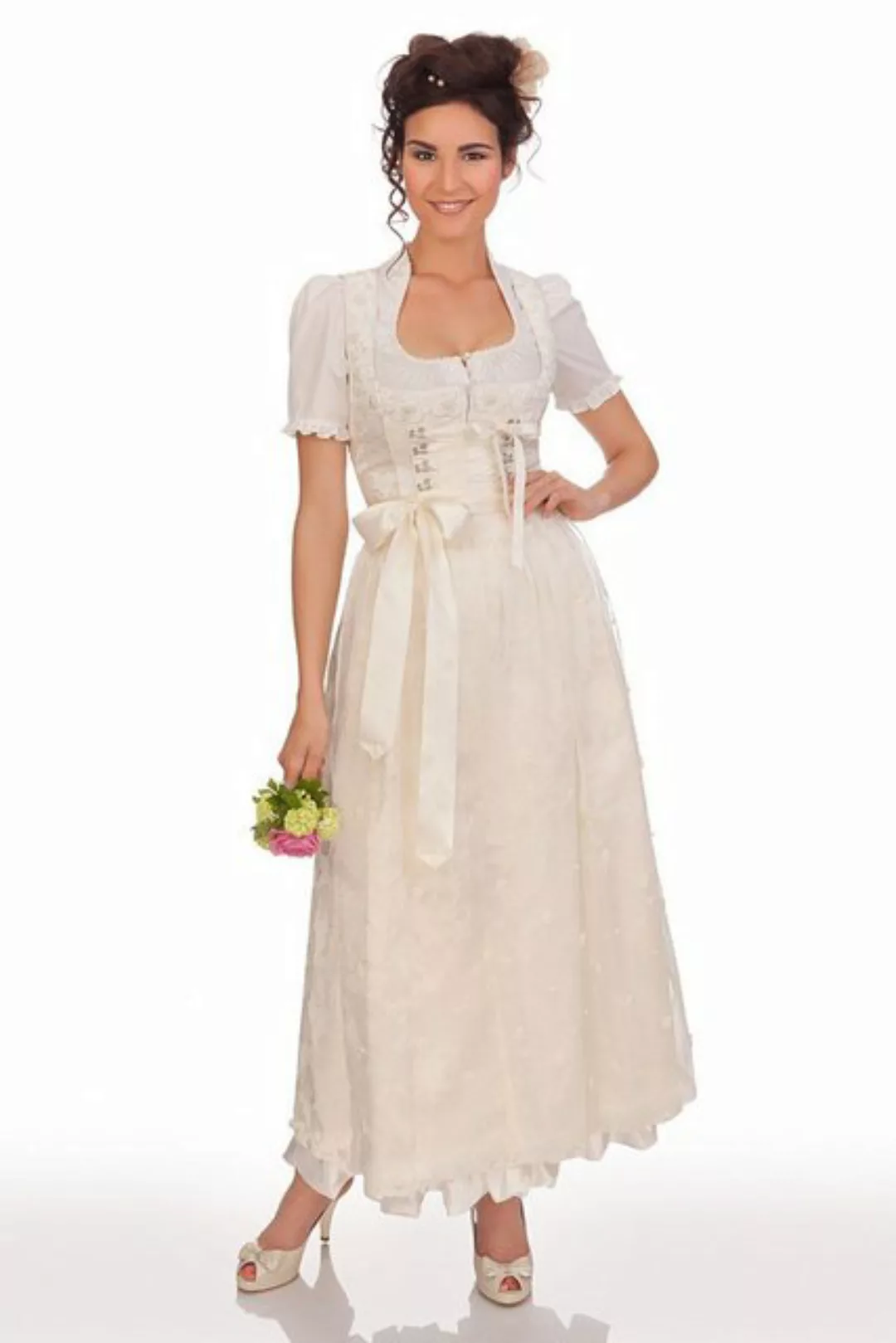 KRÜGER COLLECTION Dirndl Dirndl lang 2tlg. - ROSELIN - creme günstig online kaufen