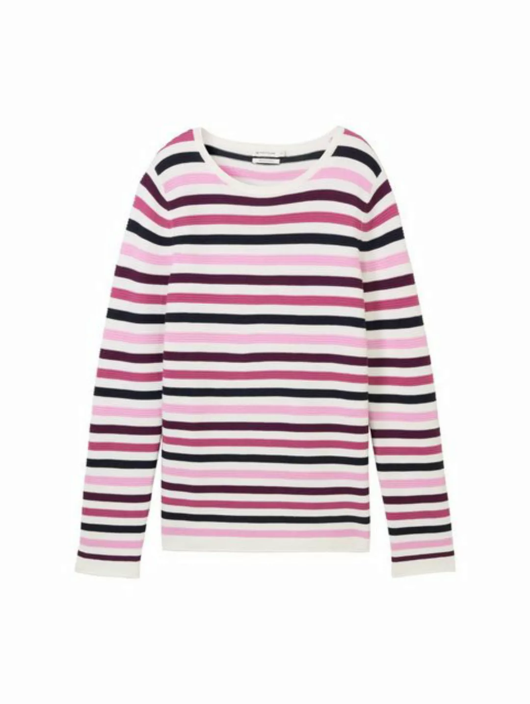 TOM TAILOR Strickpullover sweater new ottoman, berry knit stripe design günstig online kaufen