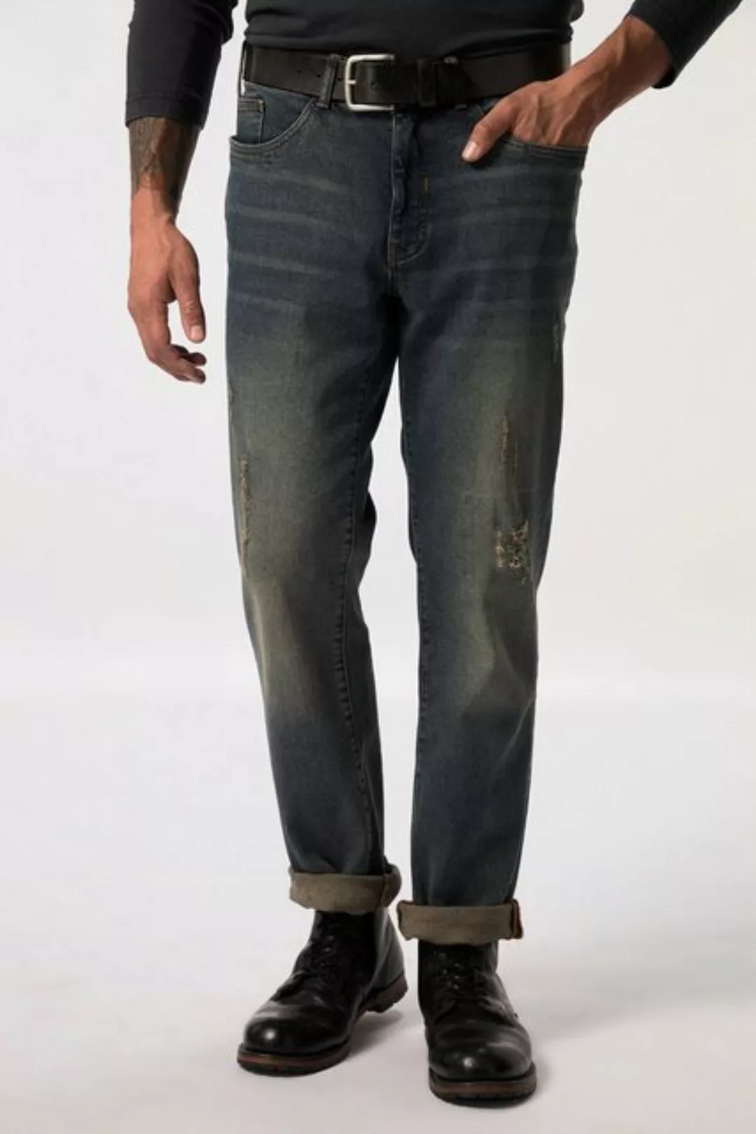 JP1880 5-Pocket-Jeans Jeans Bauchfit Regular Fit 5-Pocket Destroys günstig online kaufen
