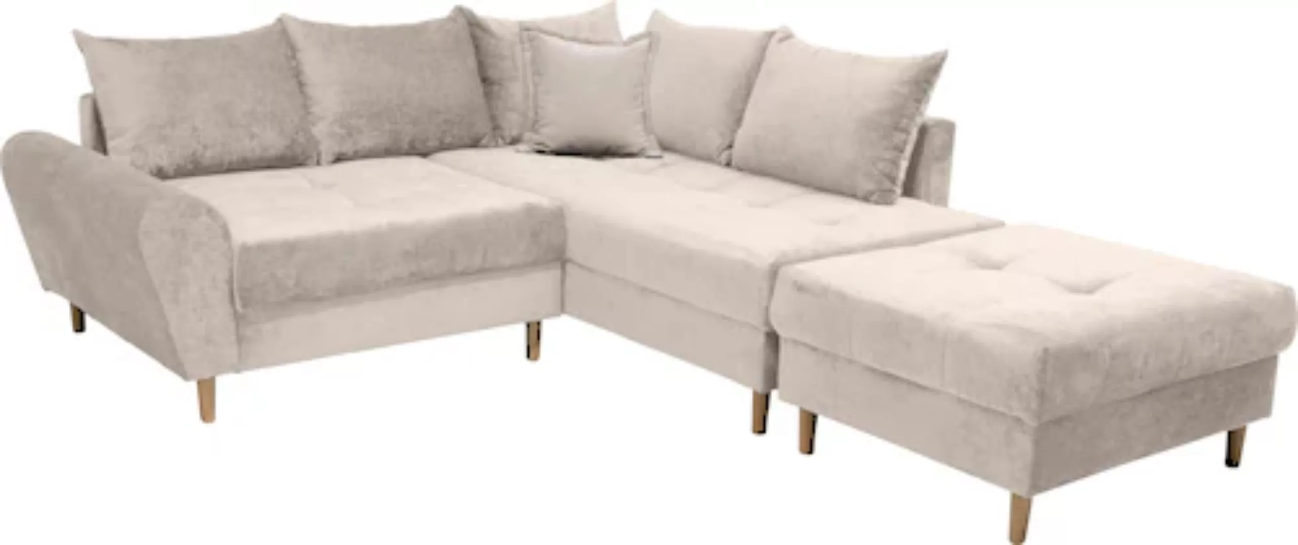 COLLECTION AB Ecksofa »Reims L-Form«, Ottomane beidseitig montierbar, inkl. günstig online kaufen