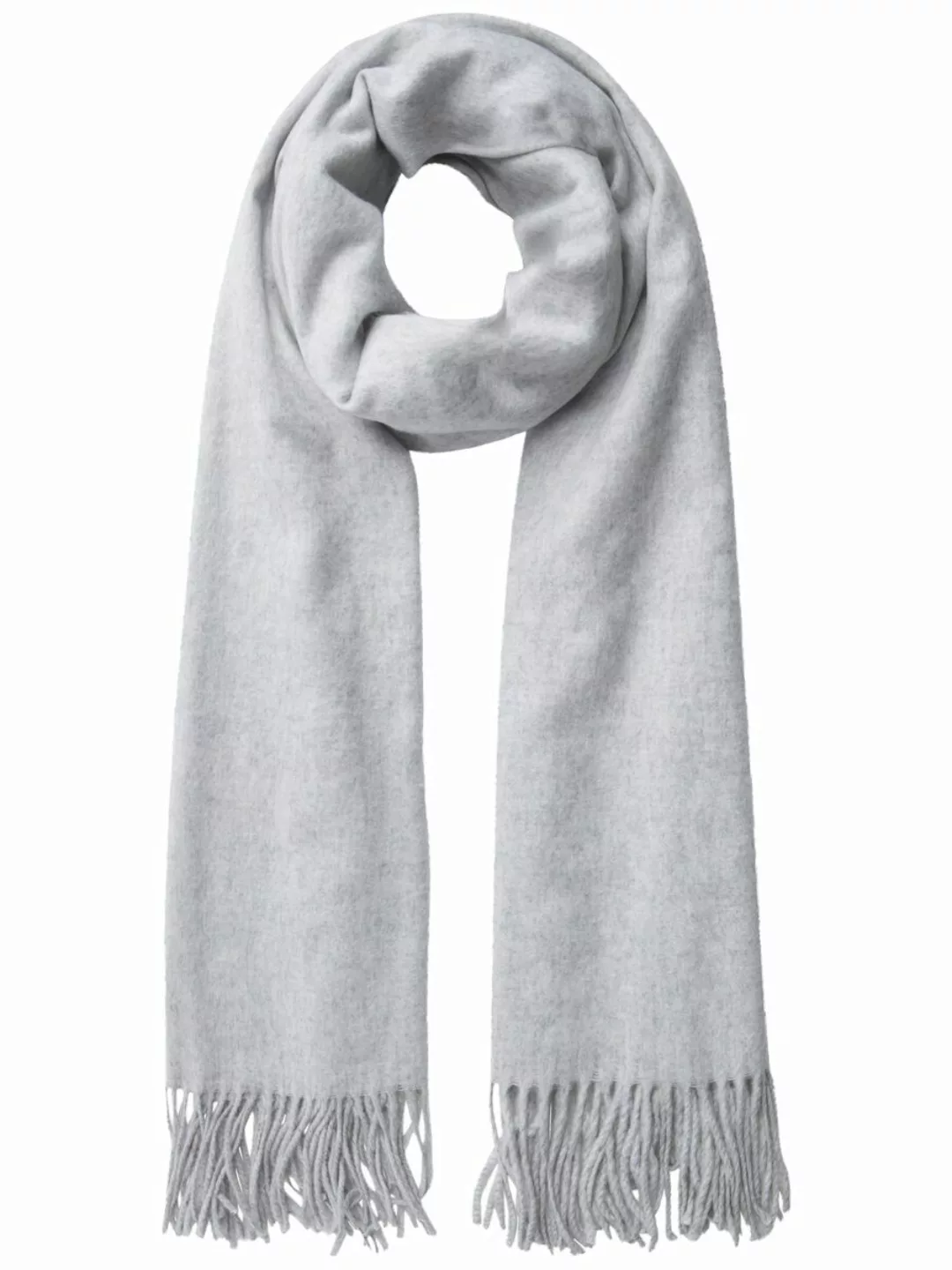 PIECES Woll- Schal Damen Grau günstig online kaufen