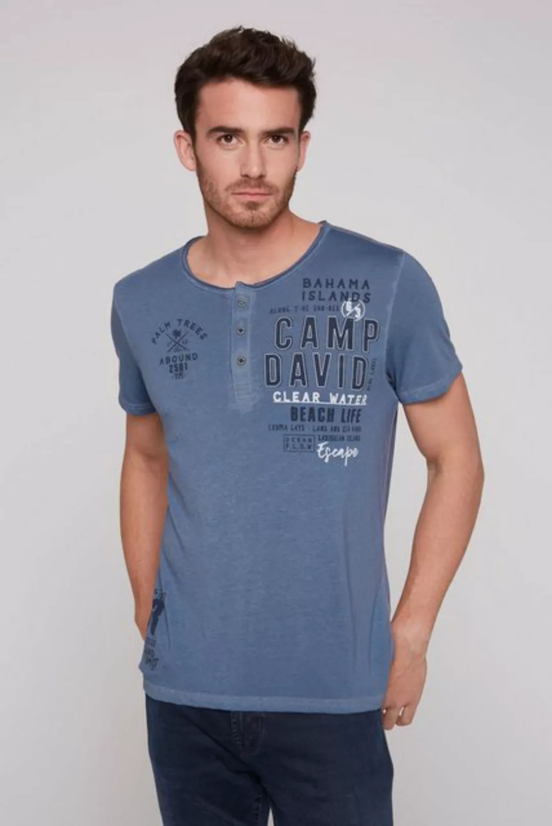 CAMP DAVID Henleyshirt günstig online kaufen
